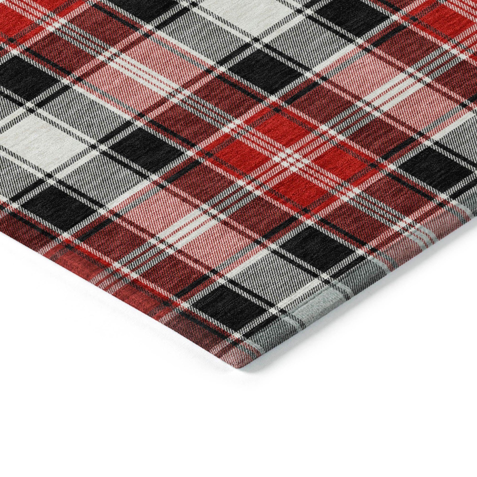 Addison Rugs Quaanor Black Washable Indoor-Outdoor Rug