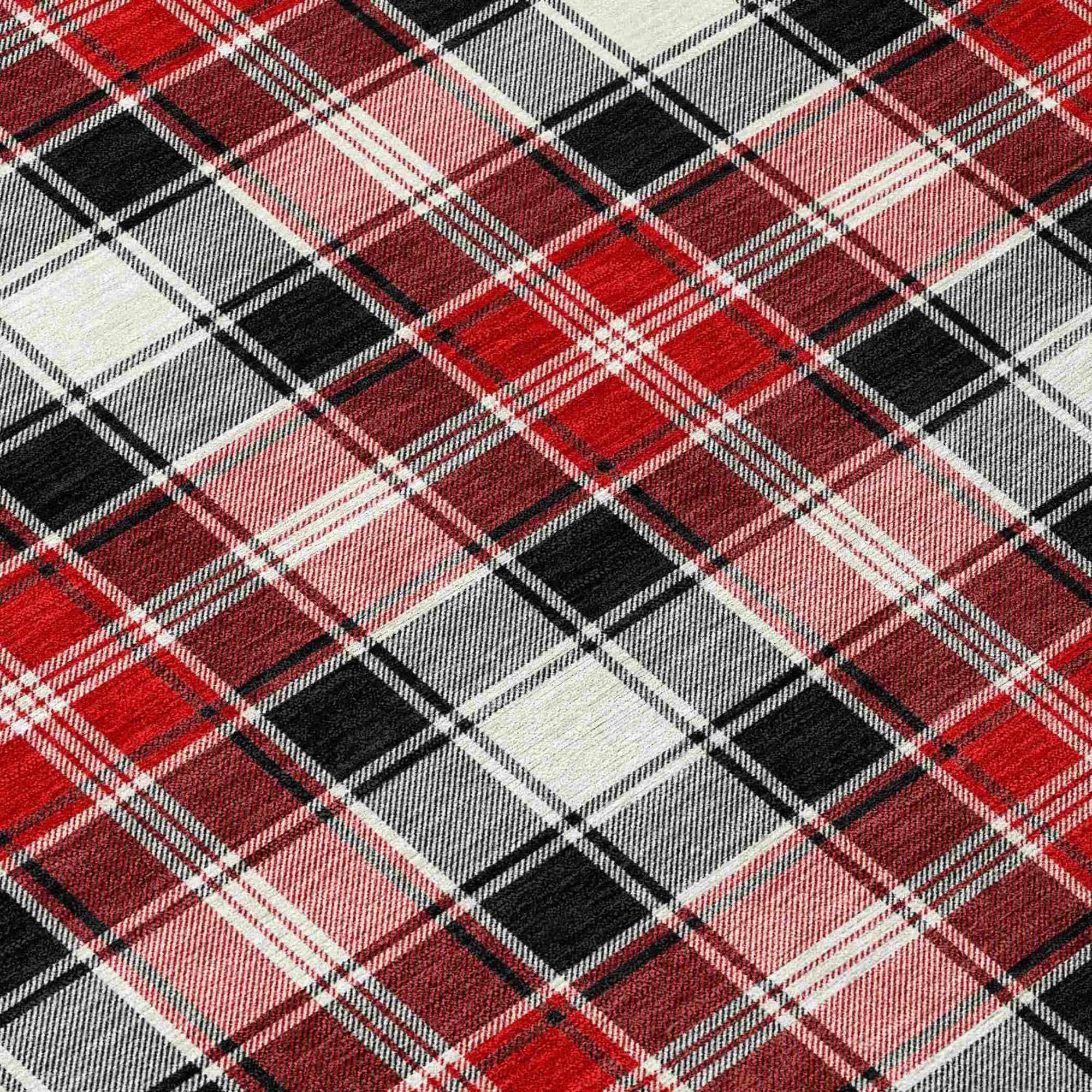 Addison Rugs Quaanor Black Washable Indoor-Outdoor Rug