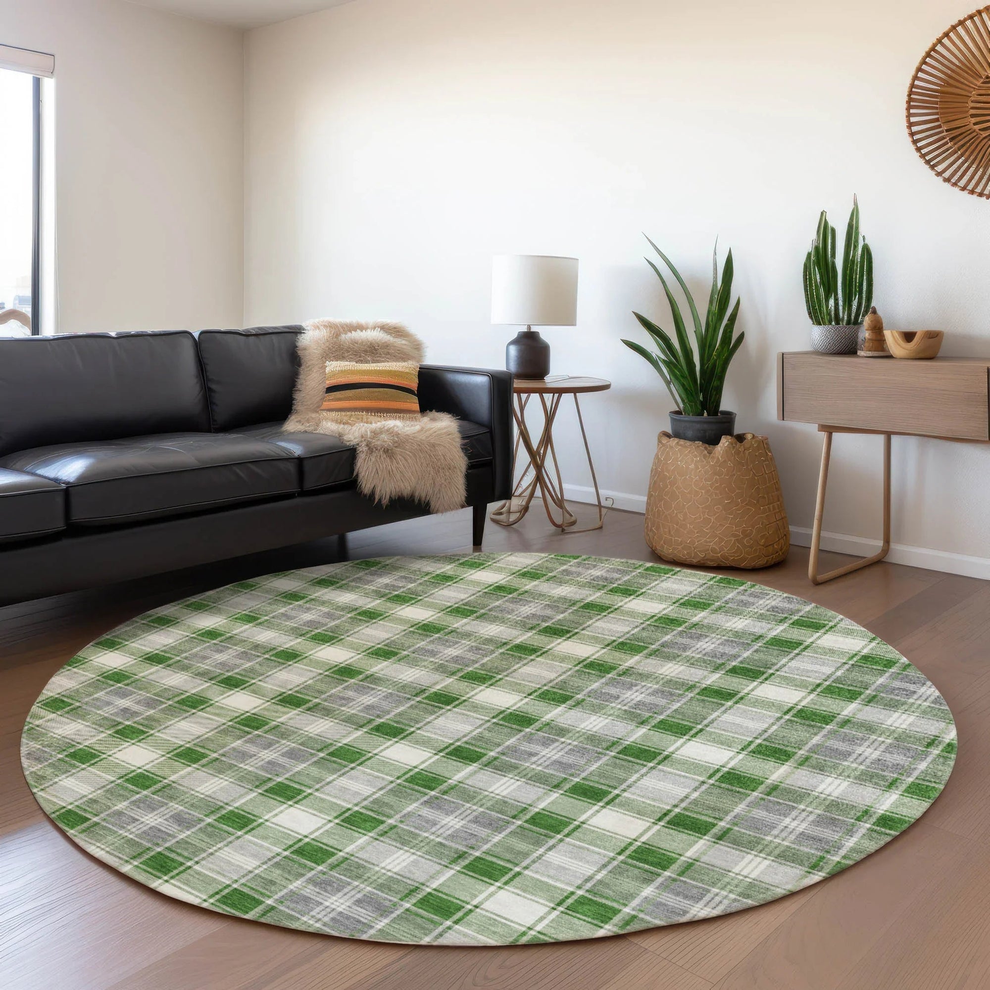 Addison Rugs Quaanor Green Washable Indoor-Outdoor Rug