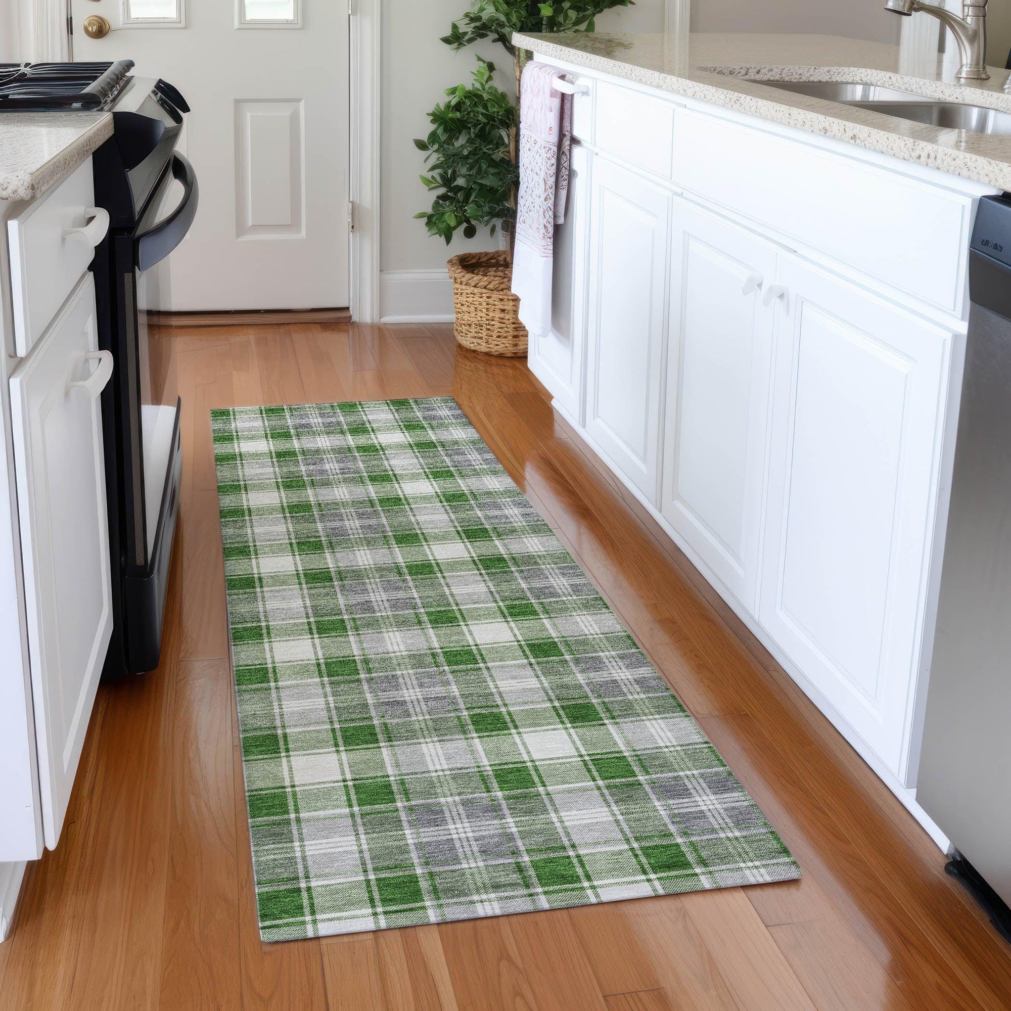 Addison Rugs Quaanor Green Washable Indoor-Outdoor Rug