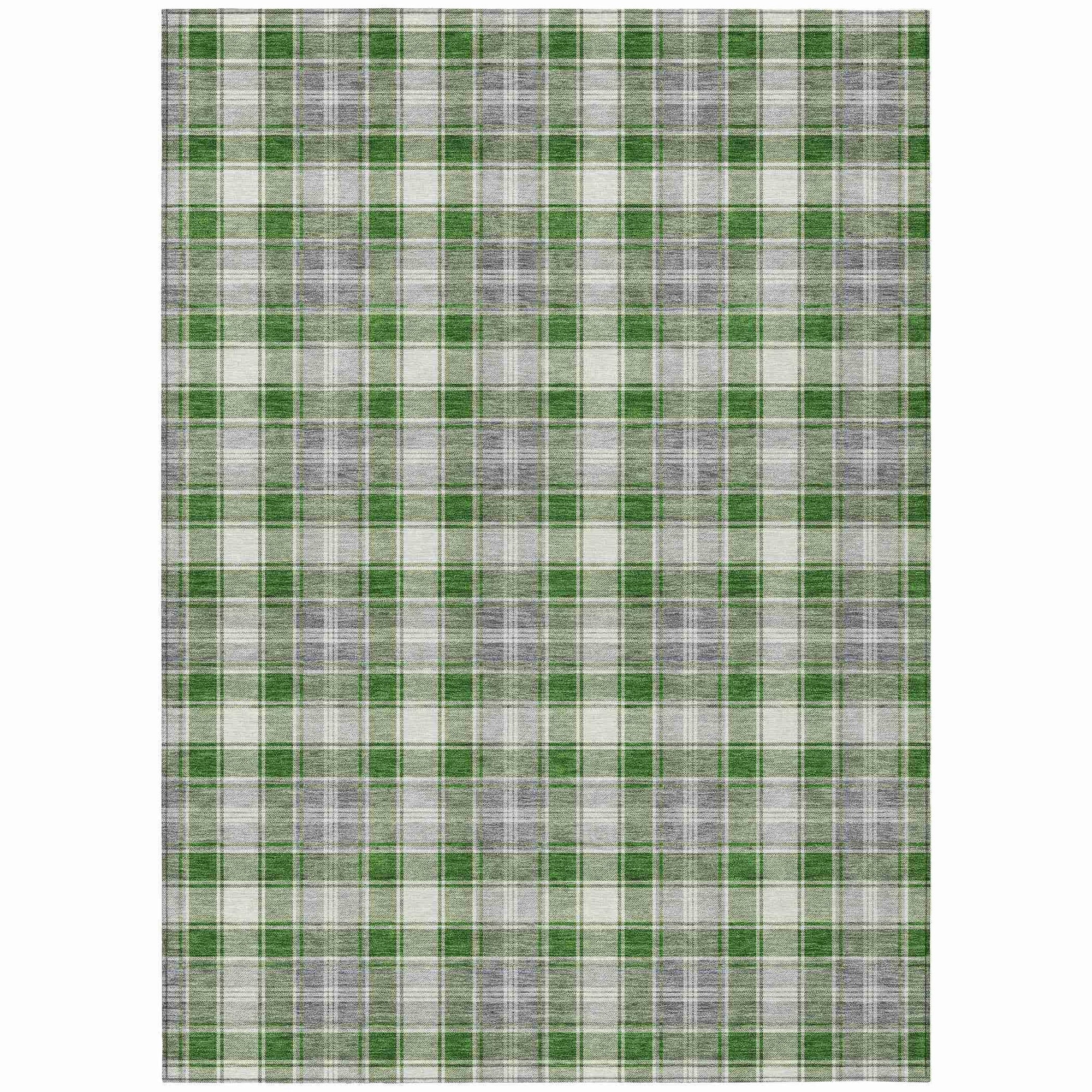 Addison Rugs Quaanor Green Washable Indoor-Outdoor Rug