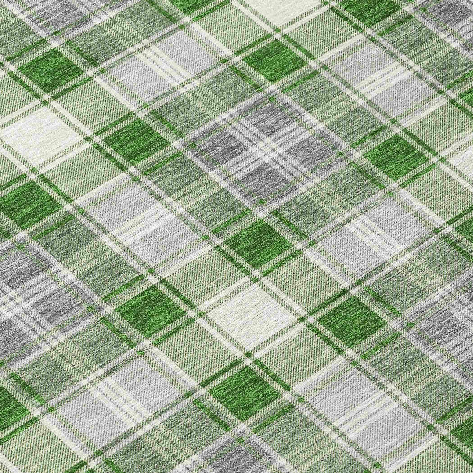 Addison Rugs Quaanor Green Washable Indoor-Outdoor Rug
