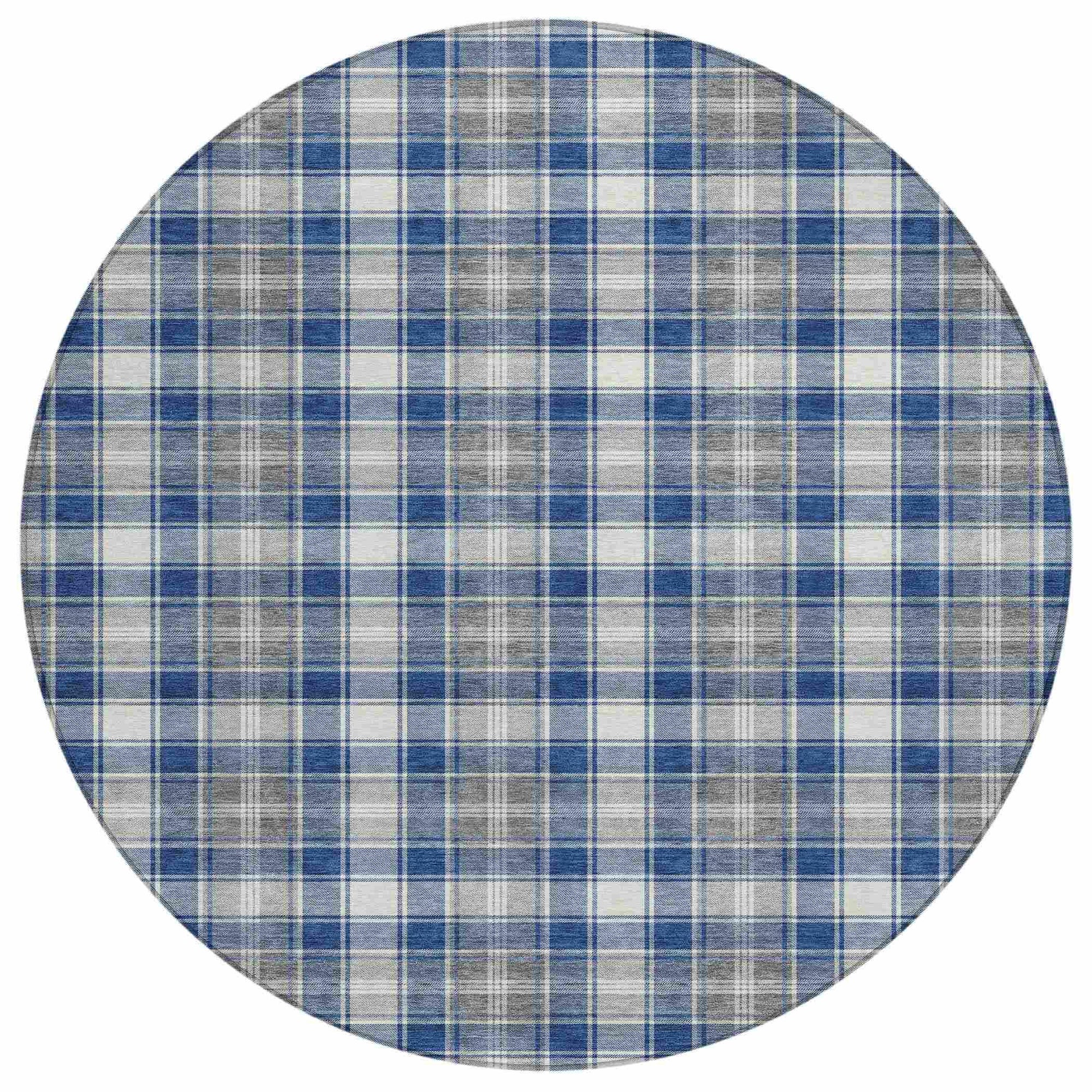 Addison Rugs Quaanor Blue Washable Indoor-Outdoor Rug