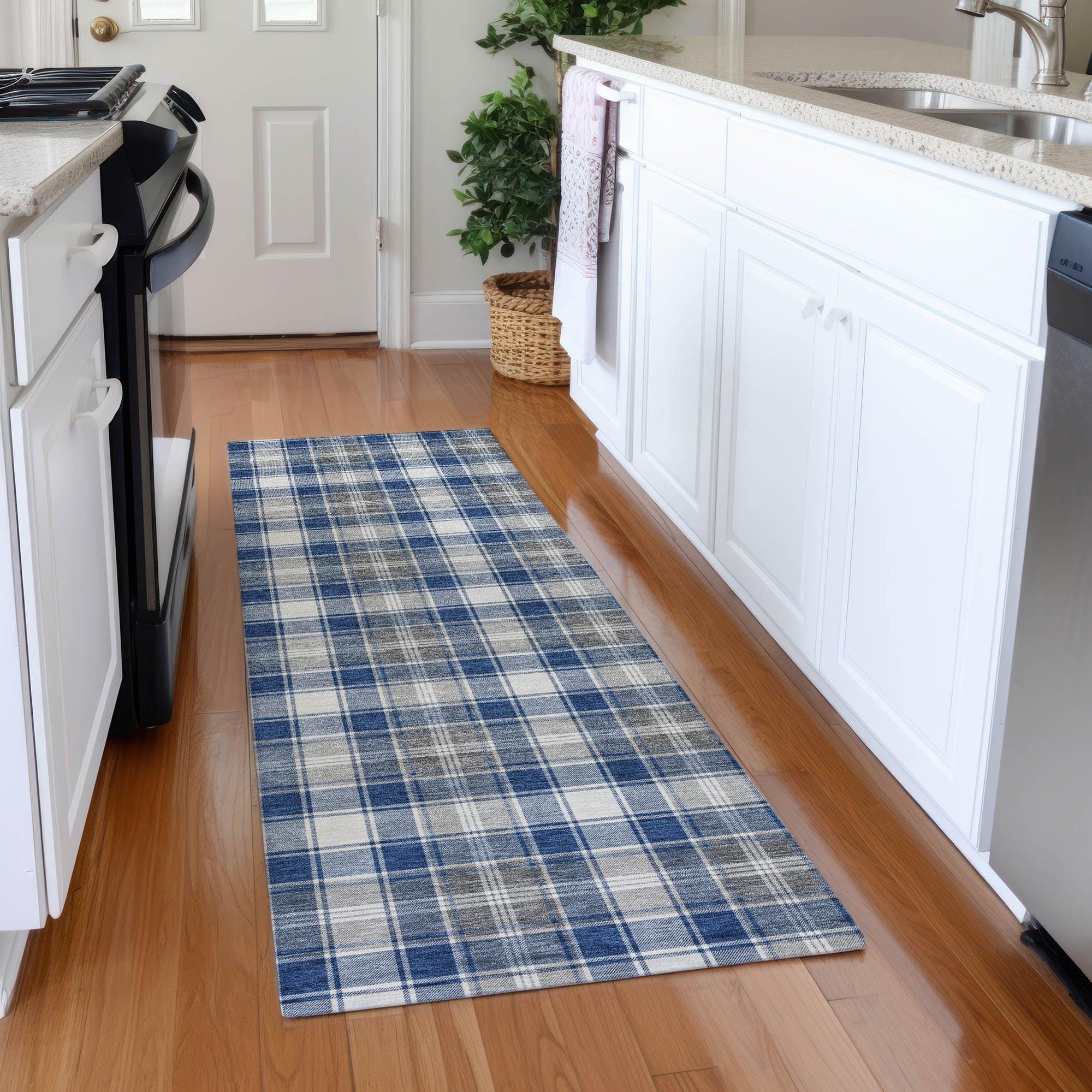 Addison Rugs Quaanor Blue Washable Indoor-Outdoor Rug