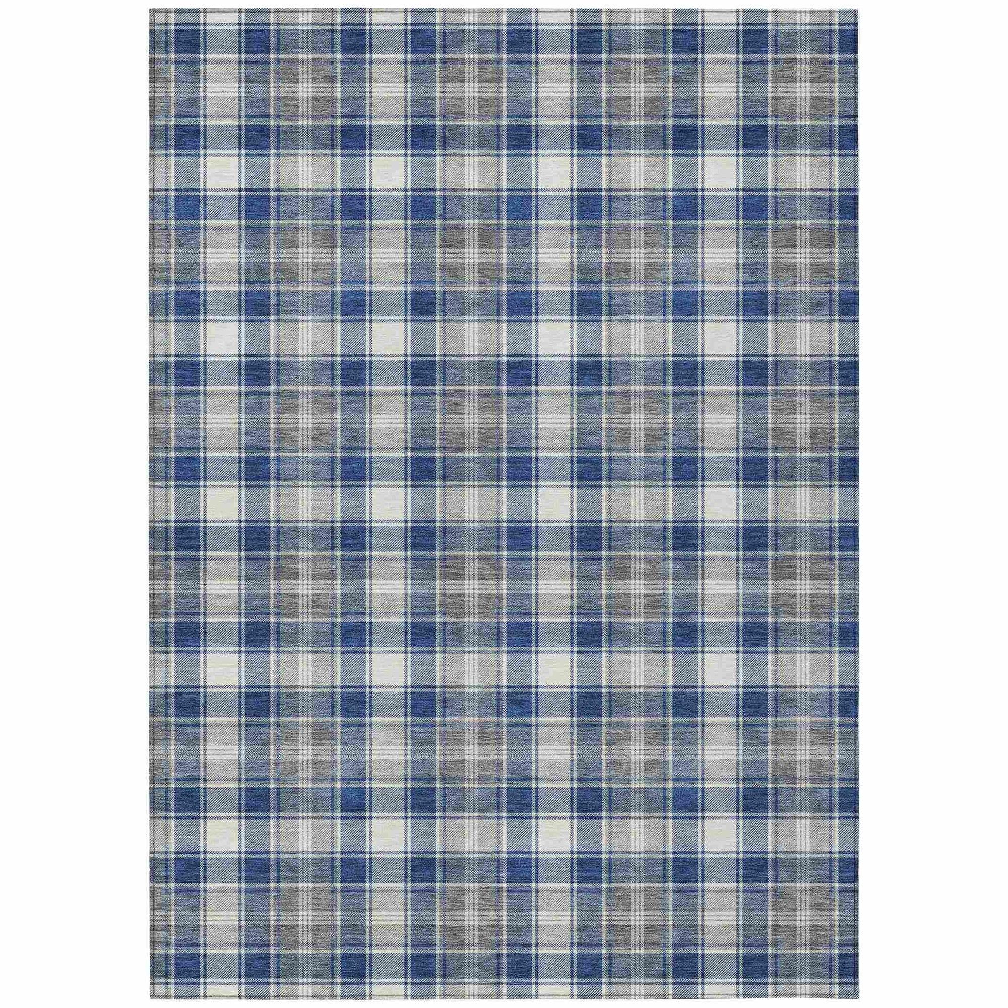 Addison Rugs Quaanor Blue Washable Indoor-Outdoor Rug