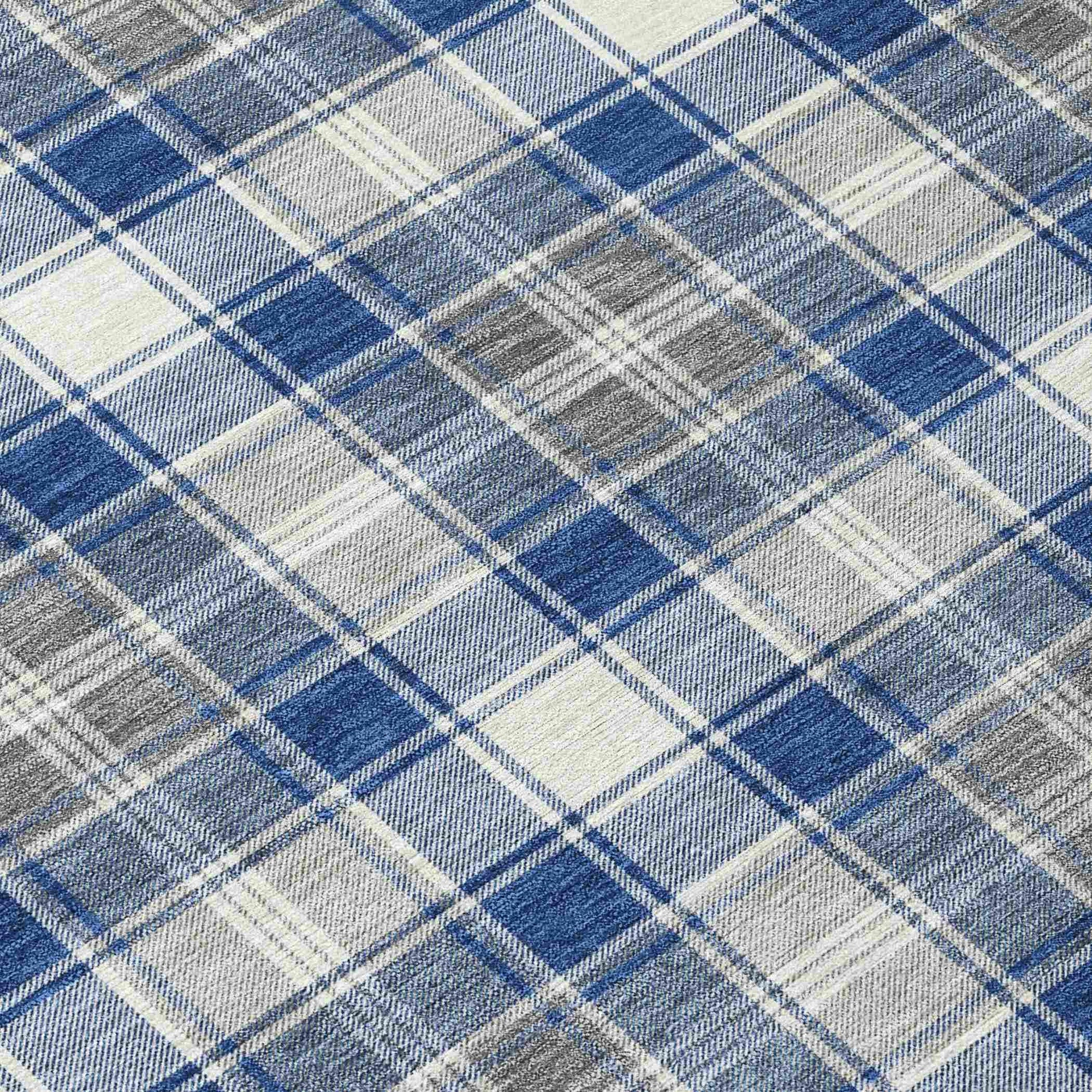 Addison Rugs Quaanor Blue Washable Indoor-Outdoor Rug