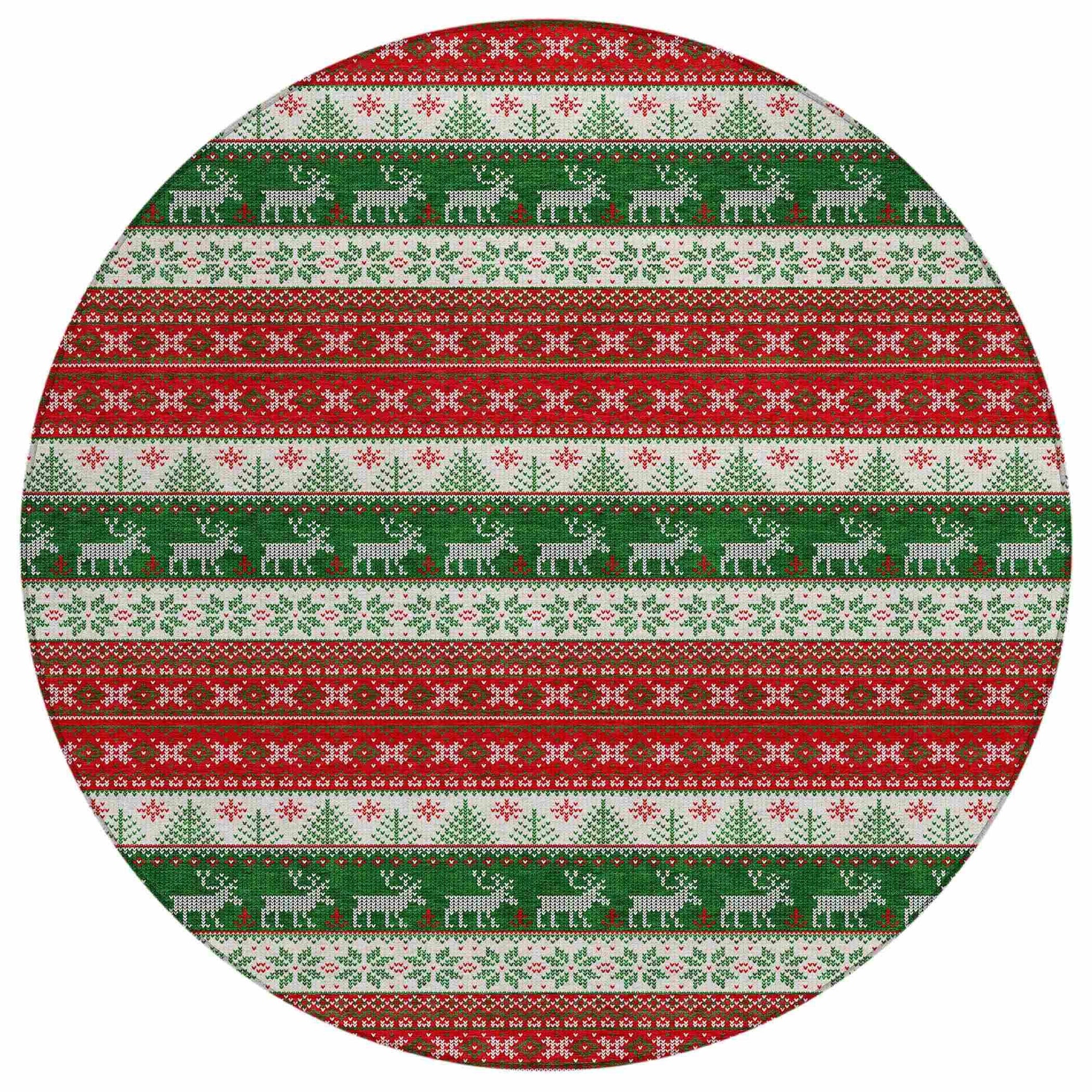 Addison Rugs Quaara Red Washable Indoor-Outdoor Rug
