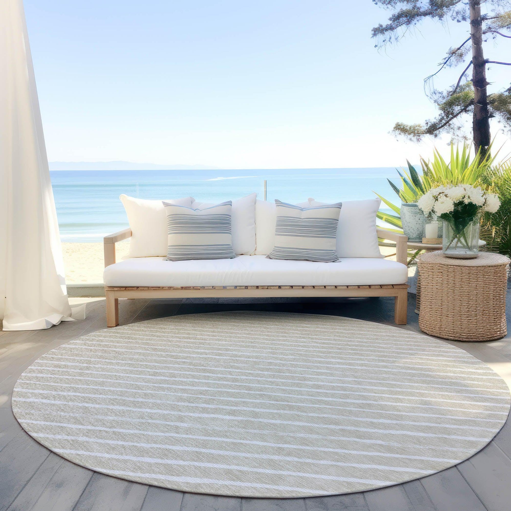 Addison Rugs Quaara Brown Washable Indoor-Outdoor Rug