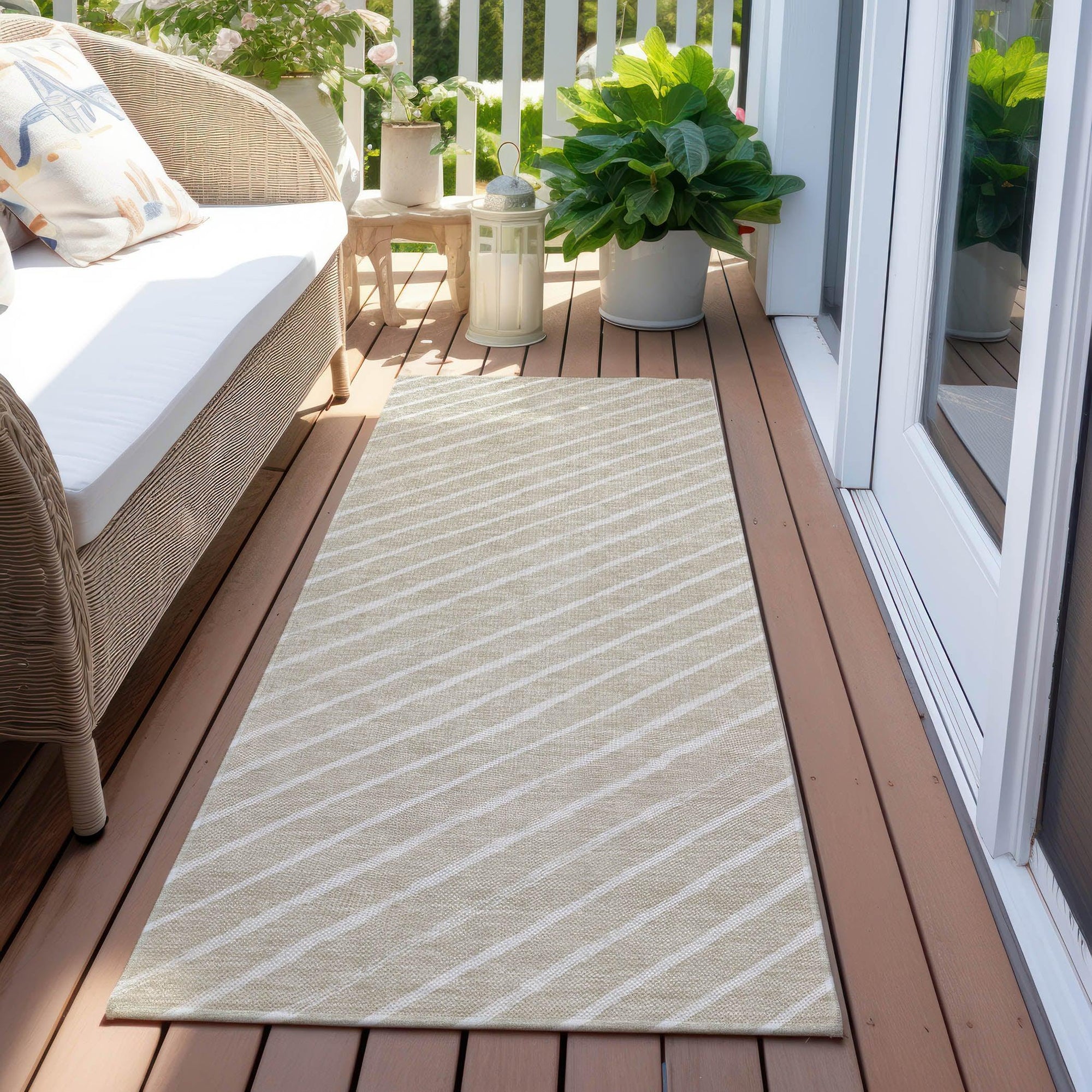 Addison Rugs Quaara Brown Washable Indoor-Outdoor Rug