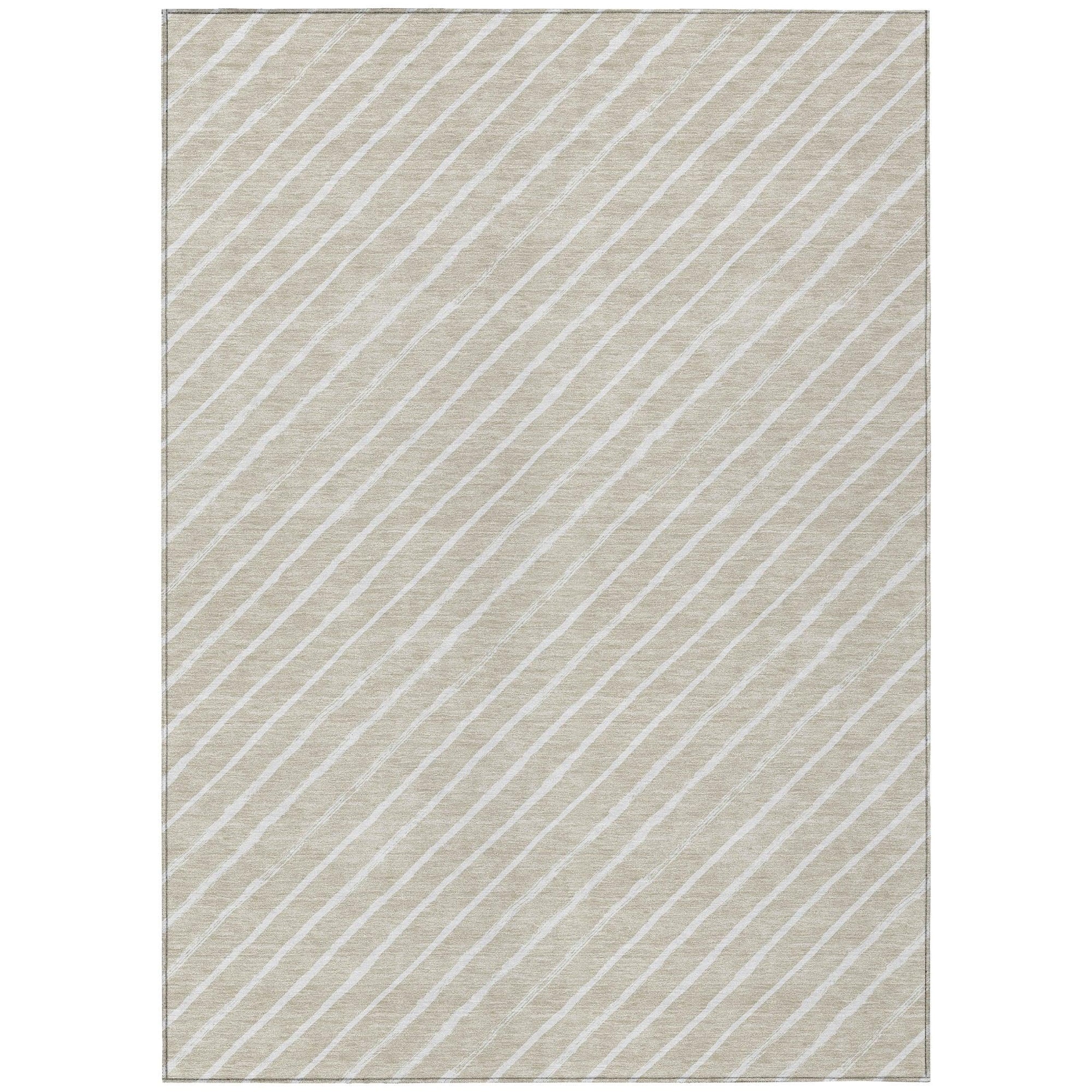 Addison Rugs Quaara Brown Washable Indoor-Outdoor Rug