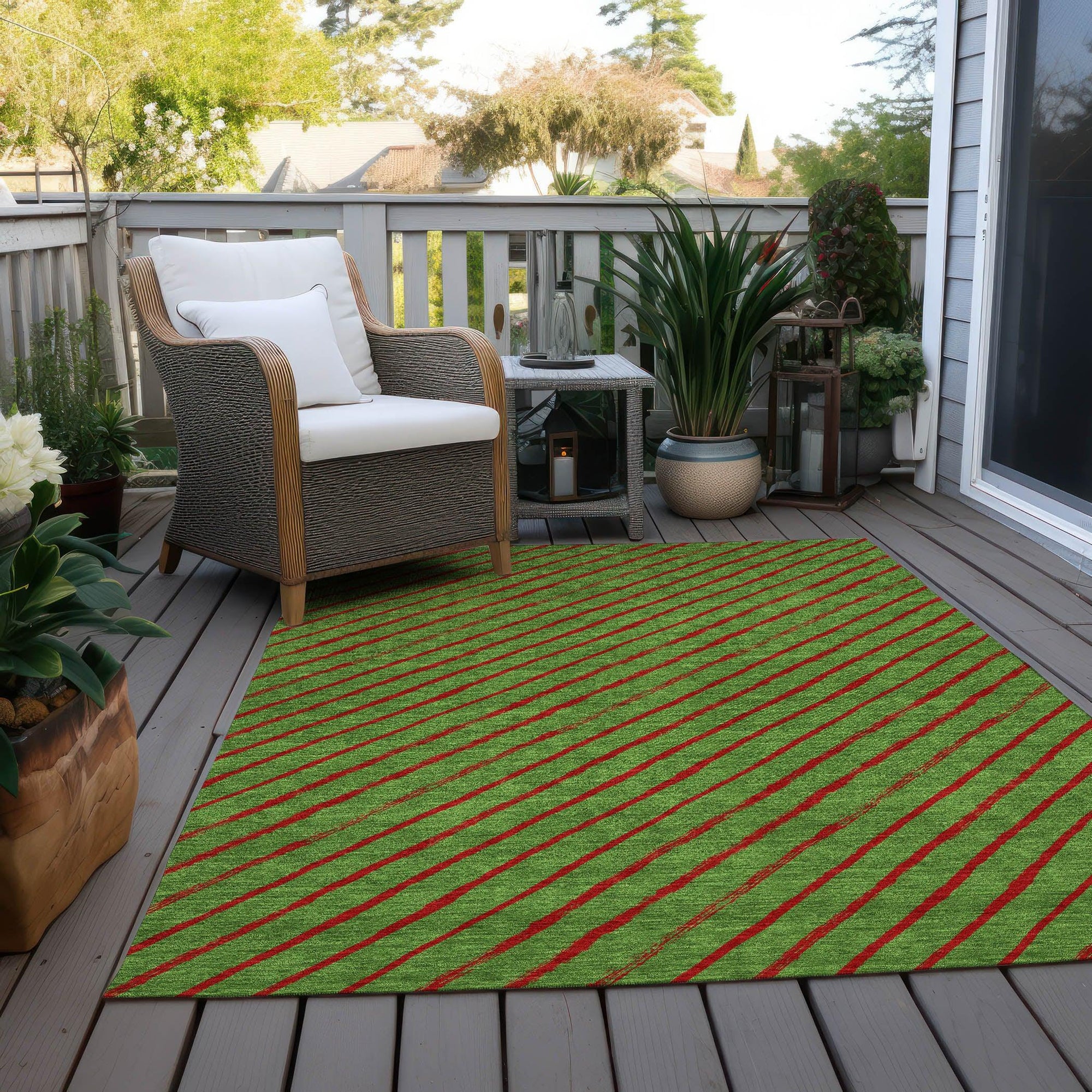 Addison Rugs Quaaris Fern Washable Indoor-Outdoor Rug