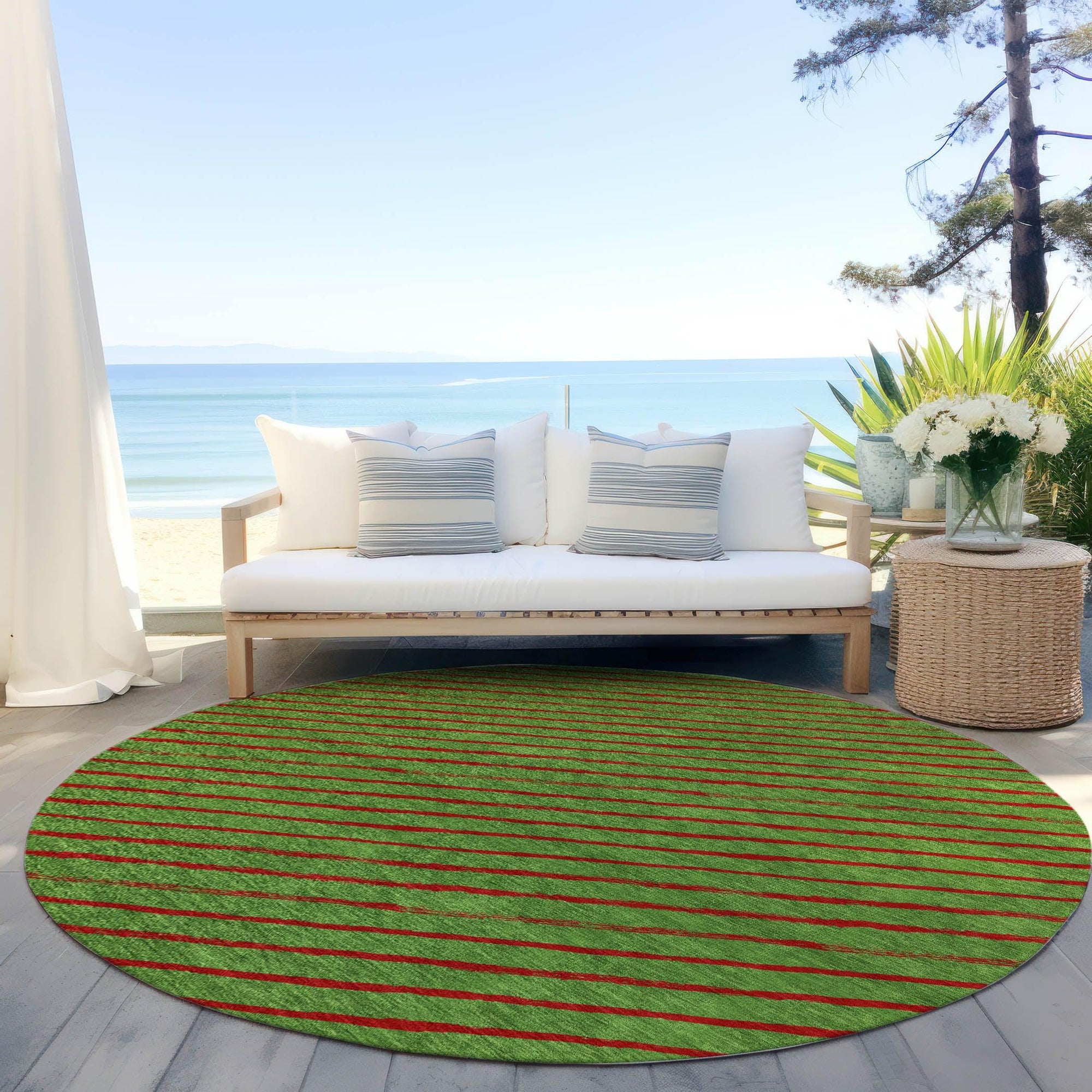 Addison Rugs Quaaris Fern Washable Indoor-Outdoor Rug