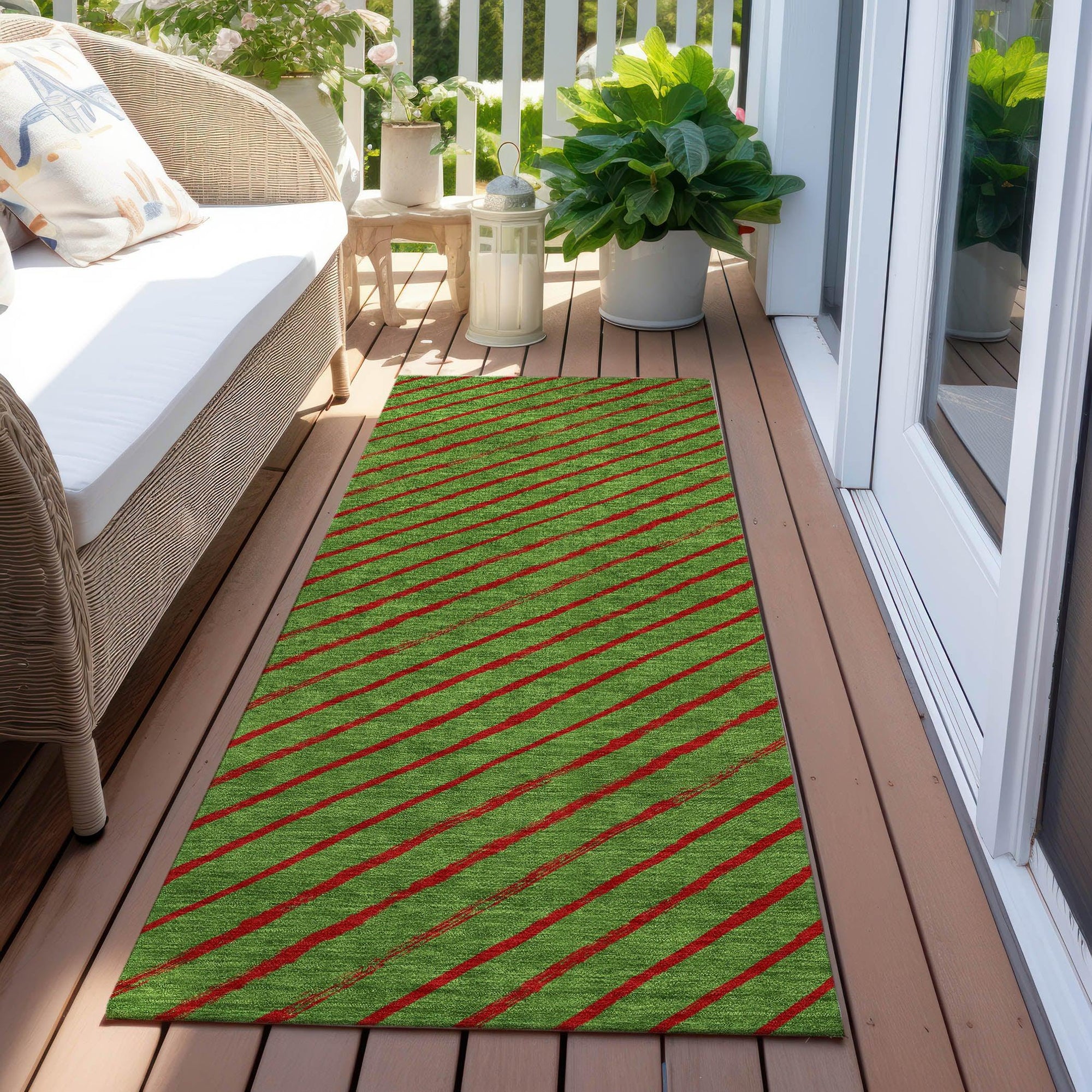 Addison Rugs Quaaris Fern Washable Indoor-Outdoor Rug