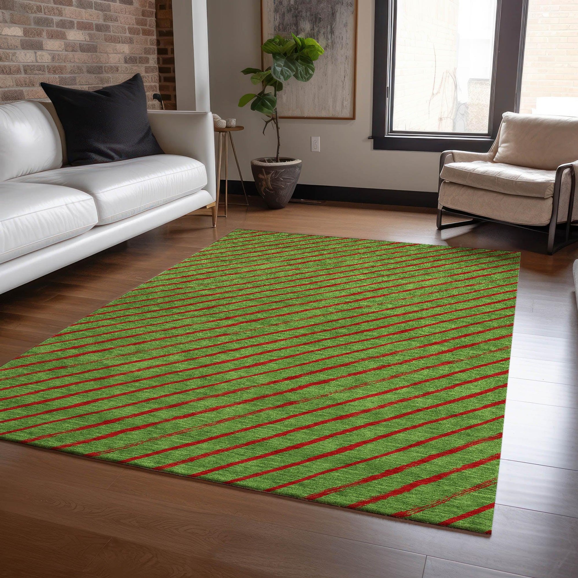 Addison Rugs Quaaris Fern Washable Indoor-Outdoor Rug