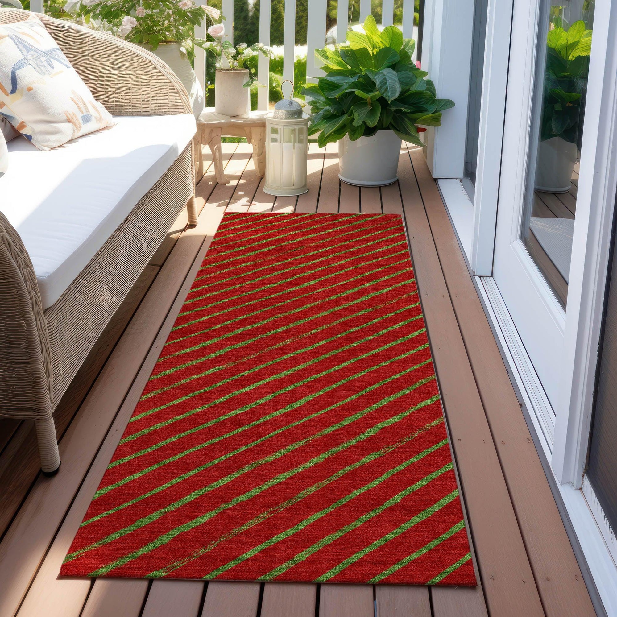 Addison Rugs Quaaris Merlot Washable Indoor-Outdoor Rug