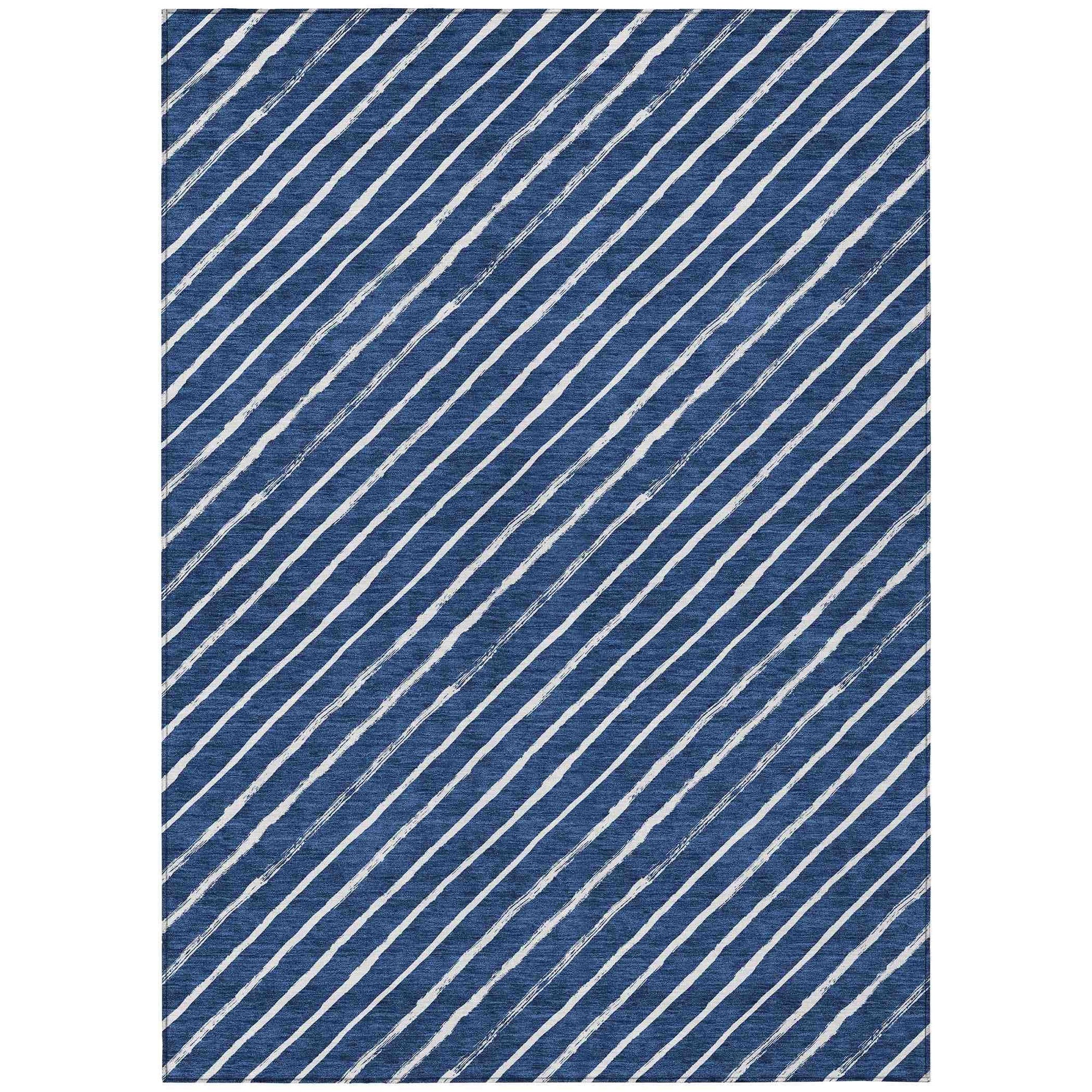 Addison Rugs Quaaris Blue Washable Indoor-Outdoor Rug