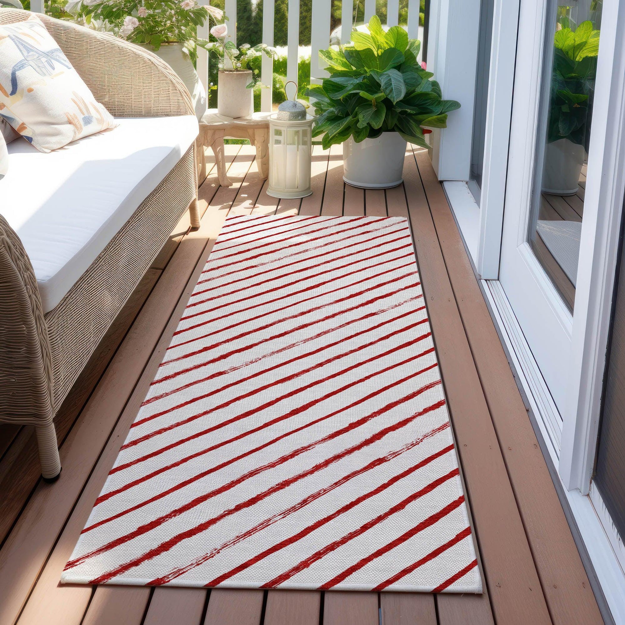 Addison Rugs Quaaris Red Washable Indoor-Outdoor Rug