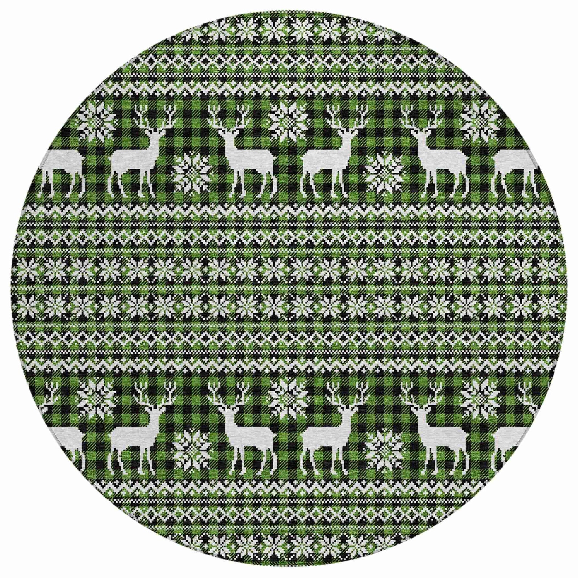 Addison Rugs Quaas Cactus Washable Indoor-Outdoor Rug