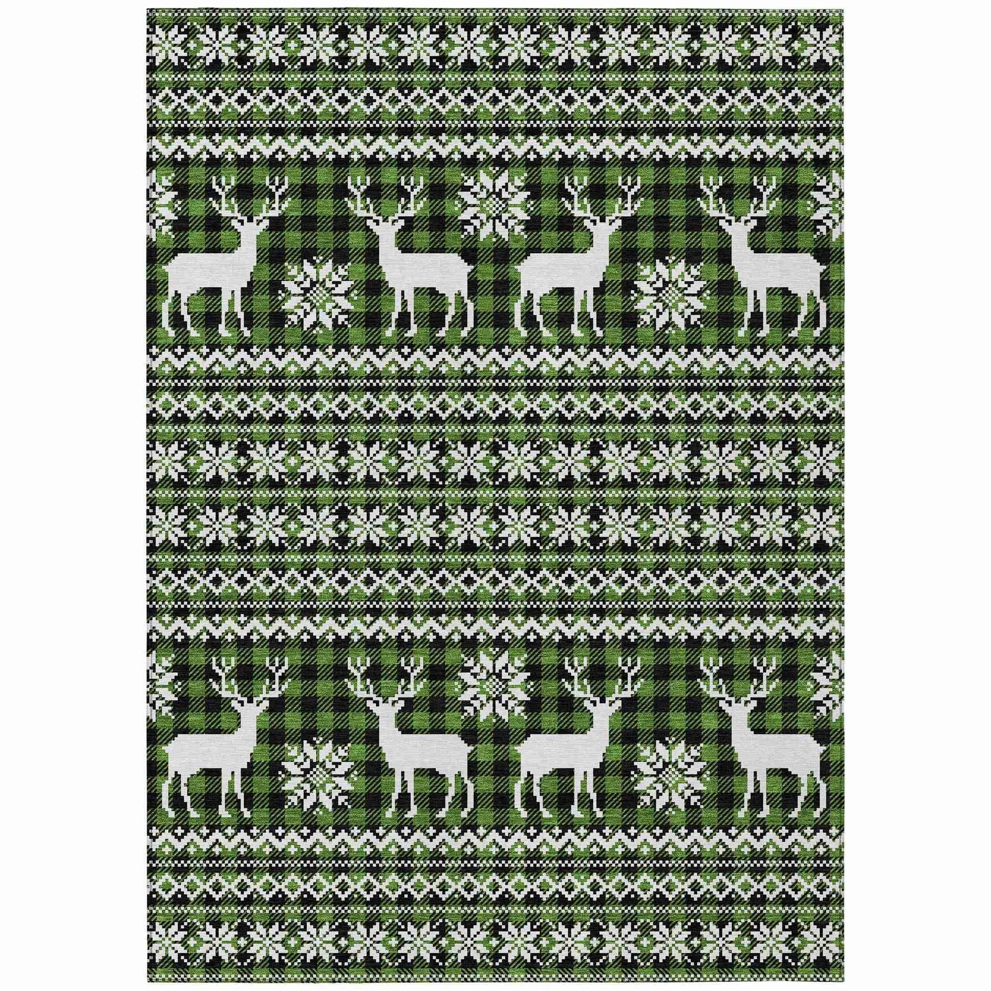Addison Rugs Quaas Cactus Washable Indoor-Outdoor Rug