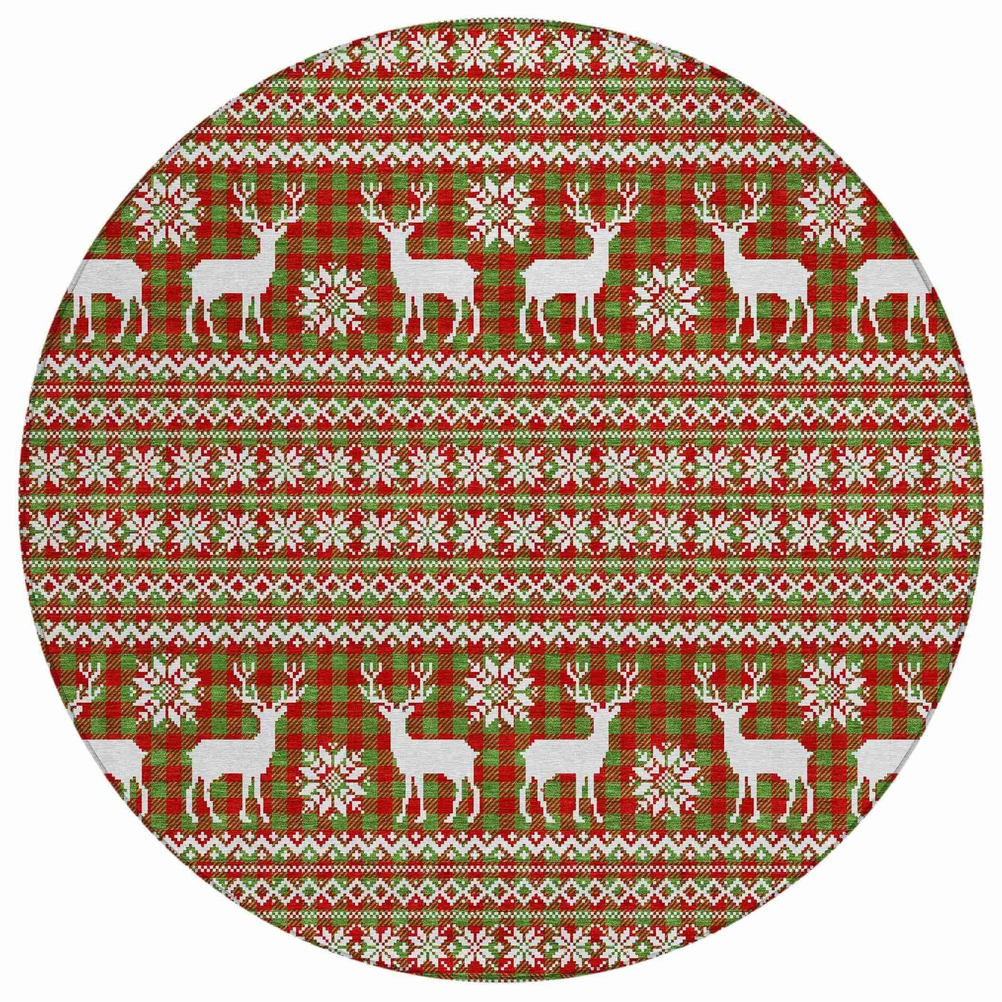 Addison Rugs Quaas Fern Washable Indoor-Outdoor Rug