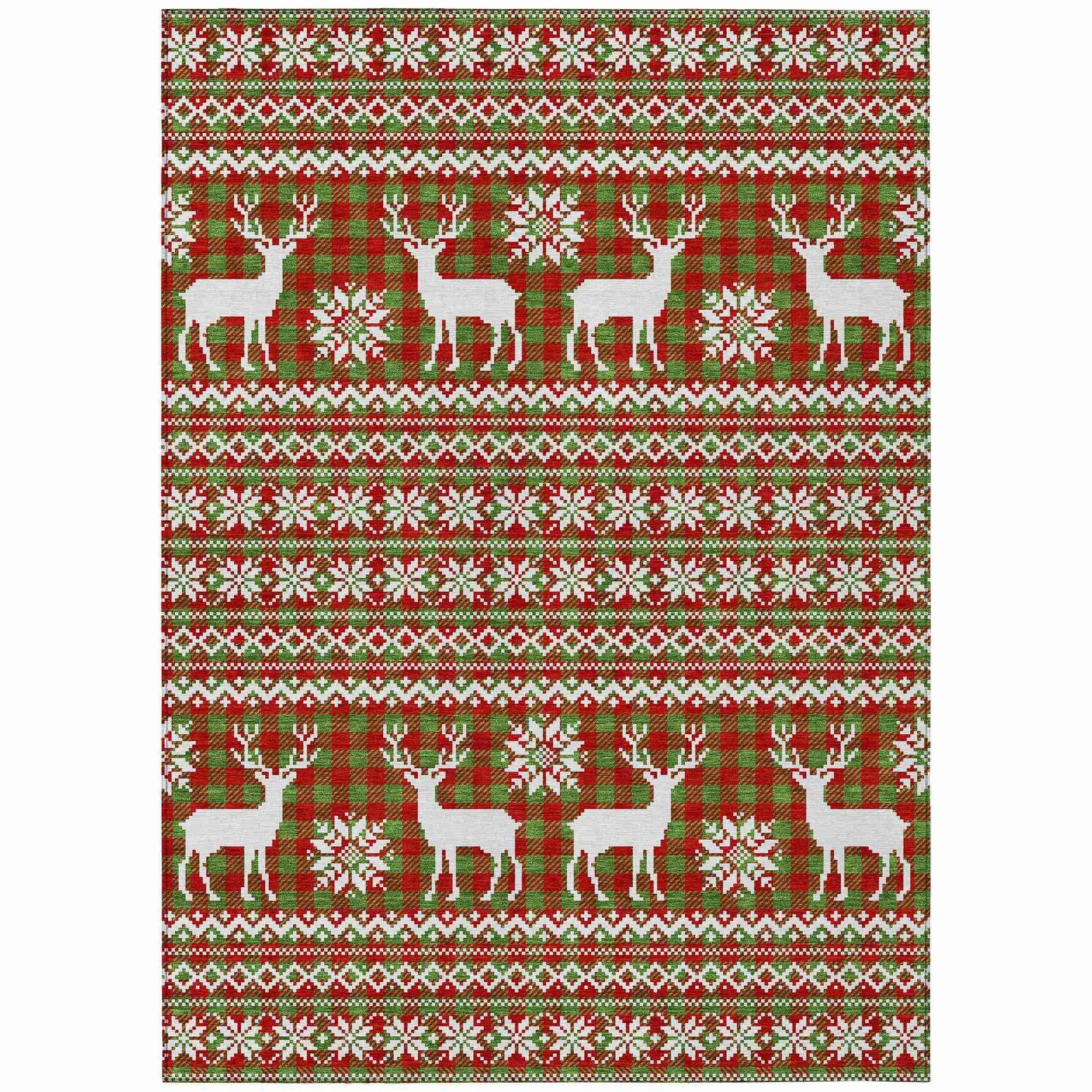 Addison Rugs Quaas Fern Washable Indoor-Outdoor Rug