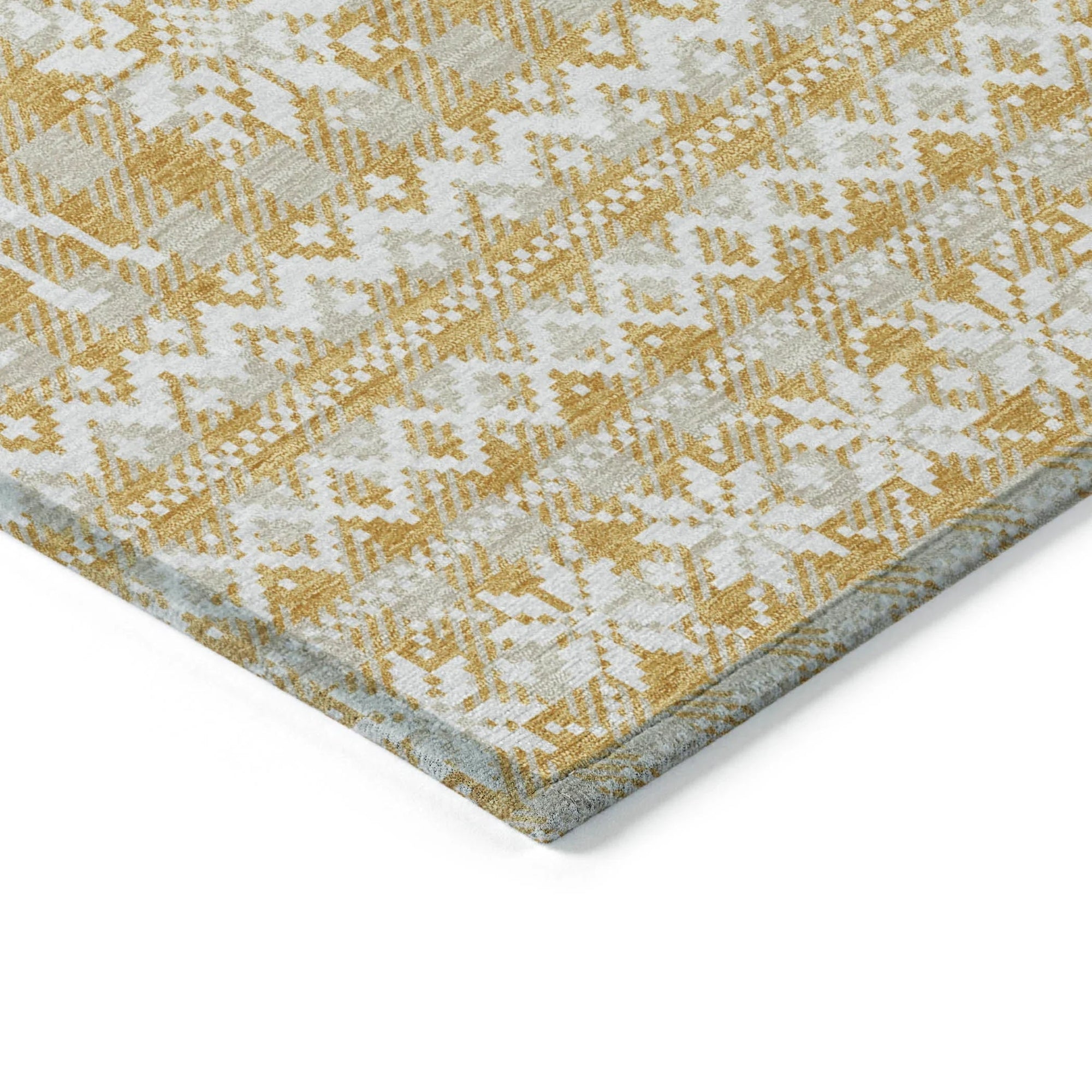 Addison Rugs Quaas Gold Washable Indoor-Outdoor Rug