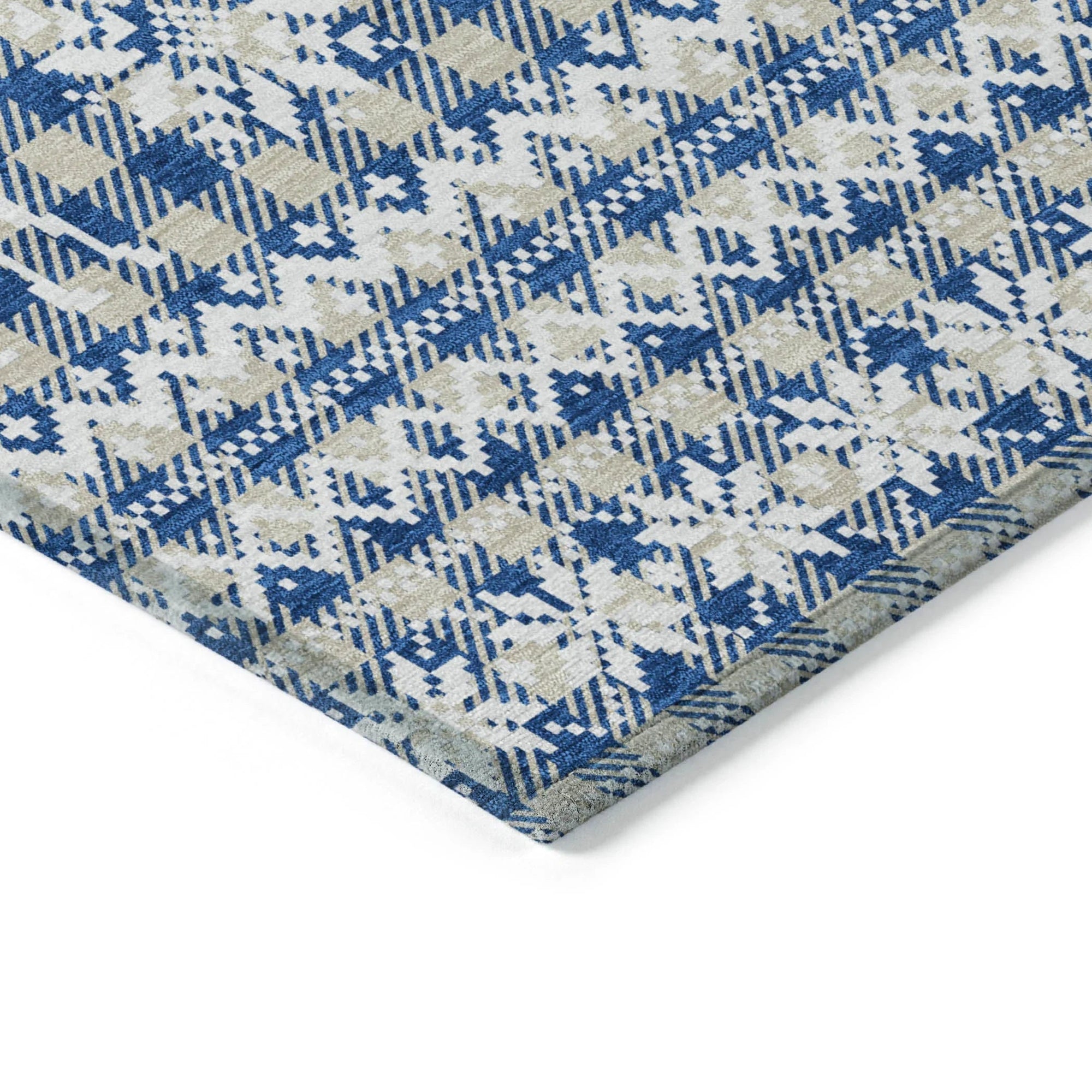 Addison Rugs Quaas Blue Washable Indoor-Outdoor Rug