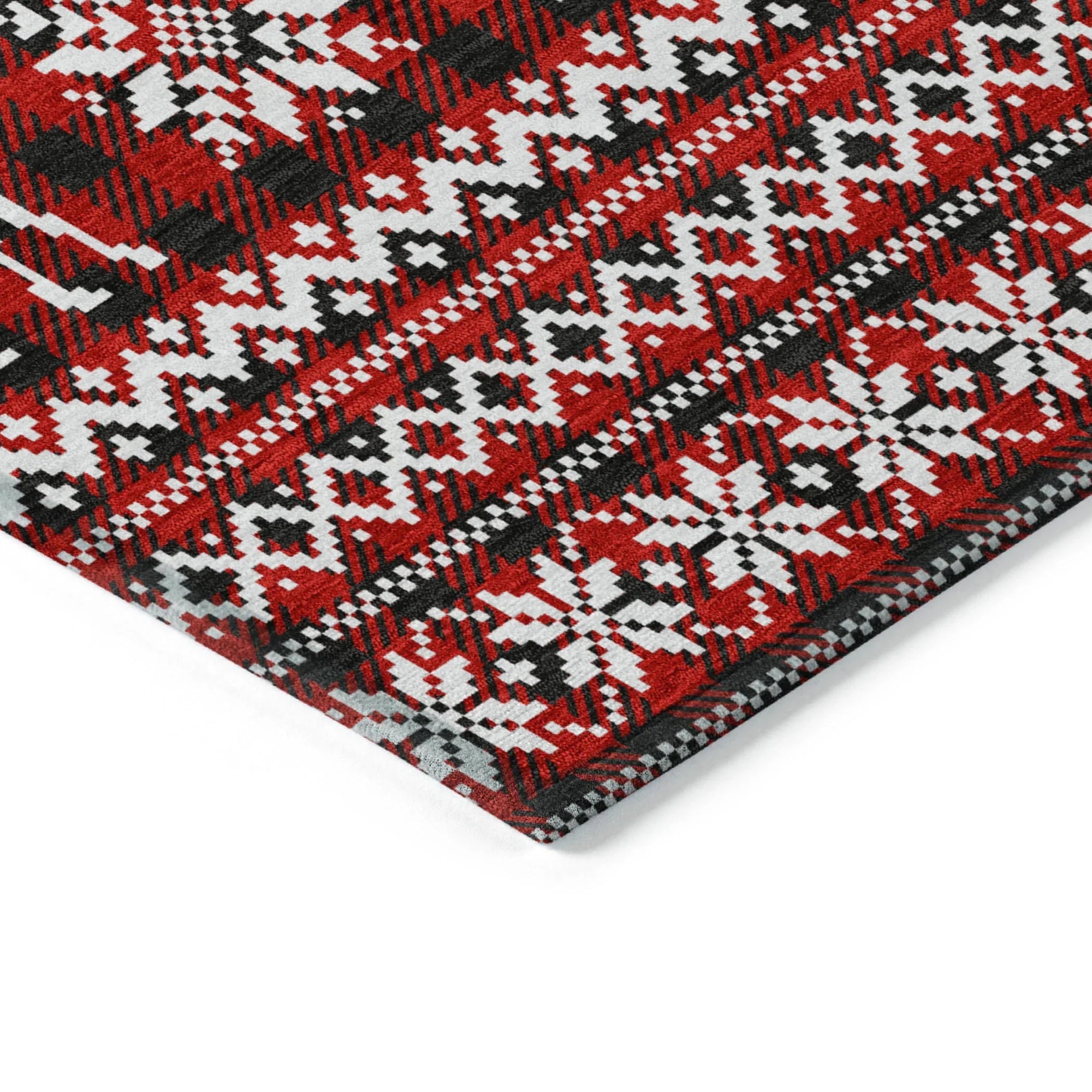 Addison Rugs Quaas Red Washable Indoor-Outdoor Rug