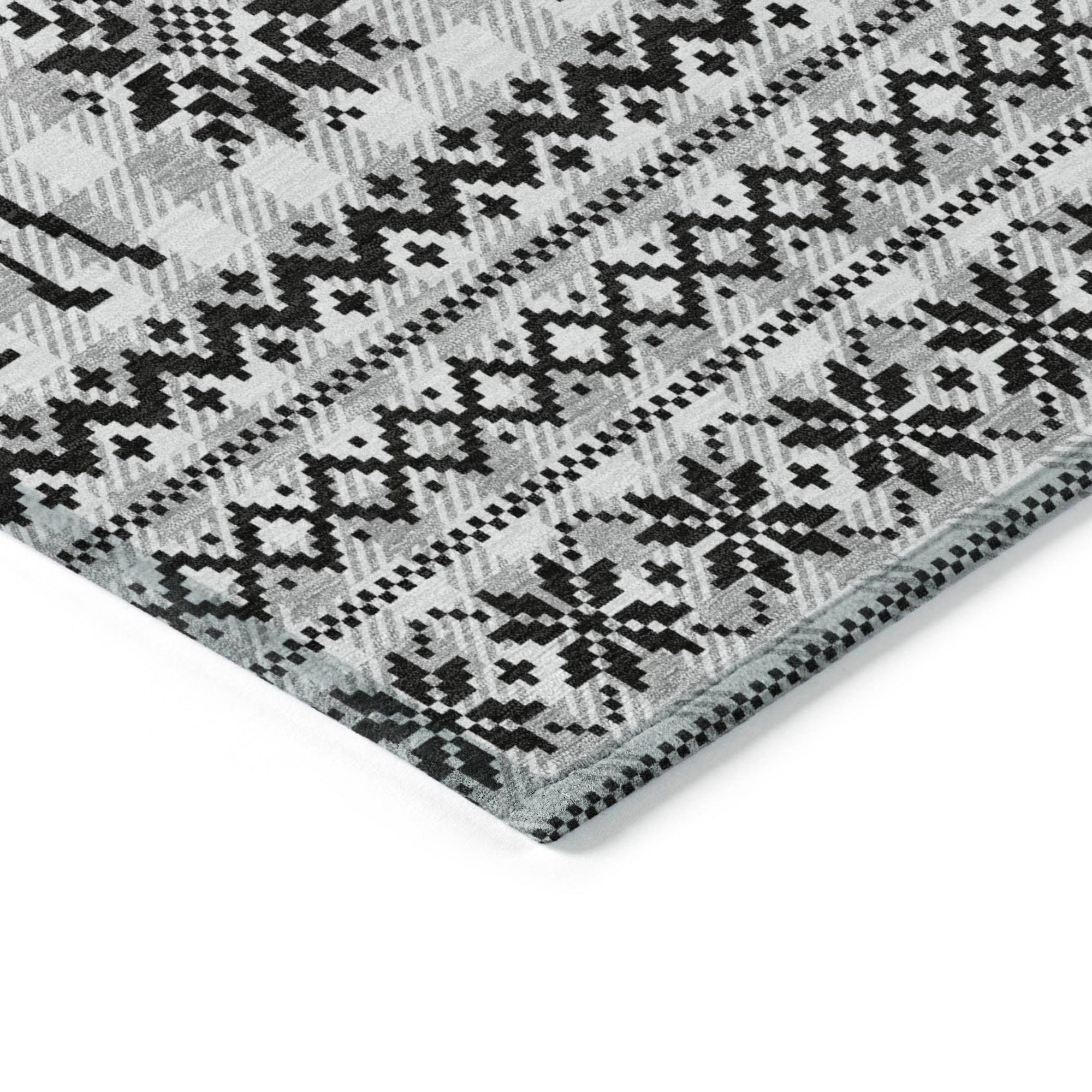 Addison Rugs Quaion Gray Washable Indoor-Outdoor Rug