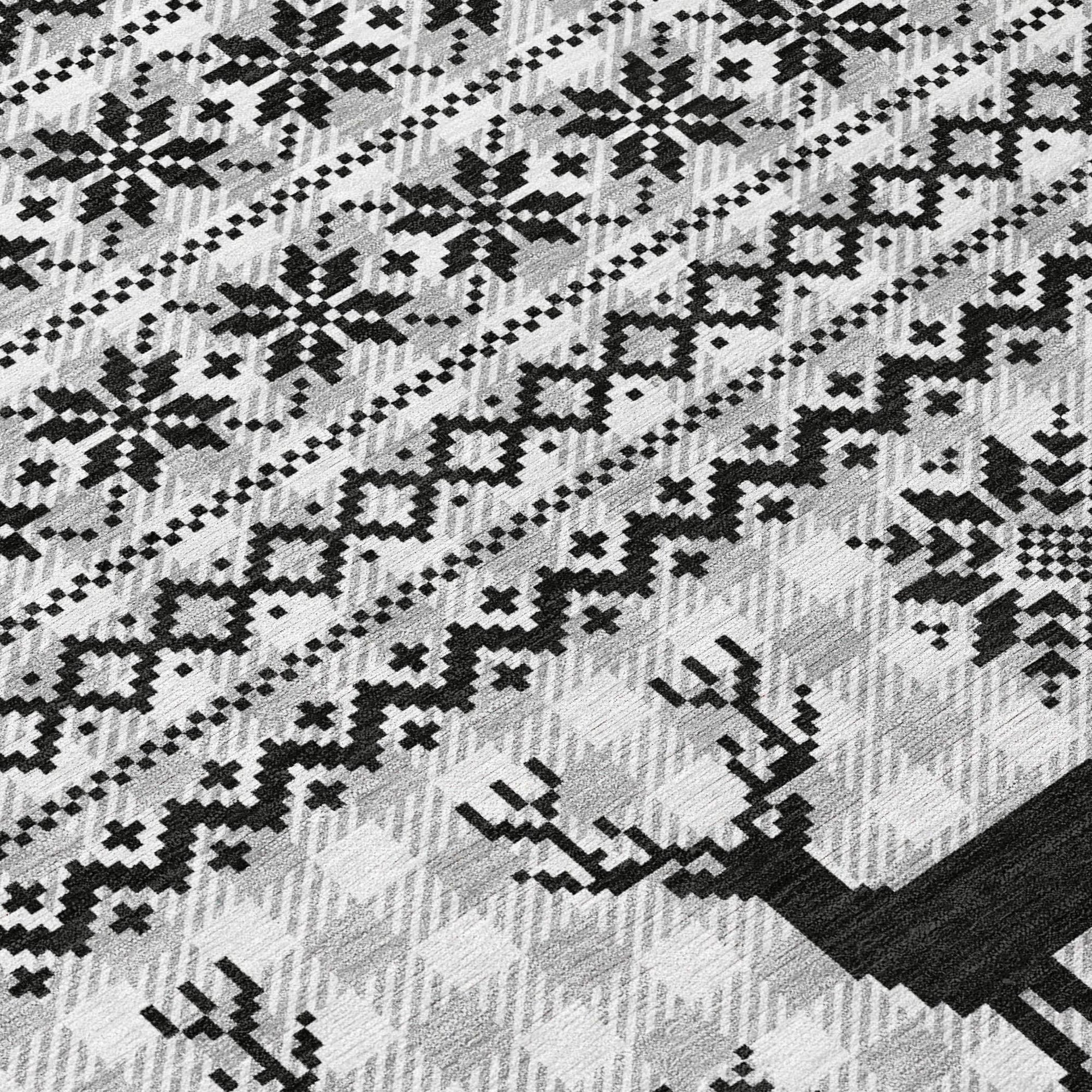 Addison Rugs Quaion Gray Washable Indoor-Outdoor Rug