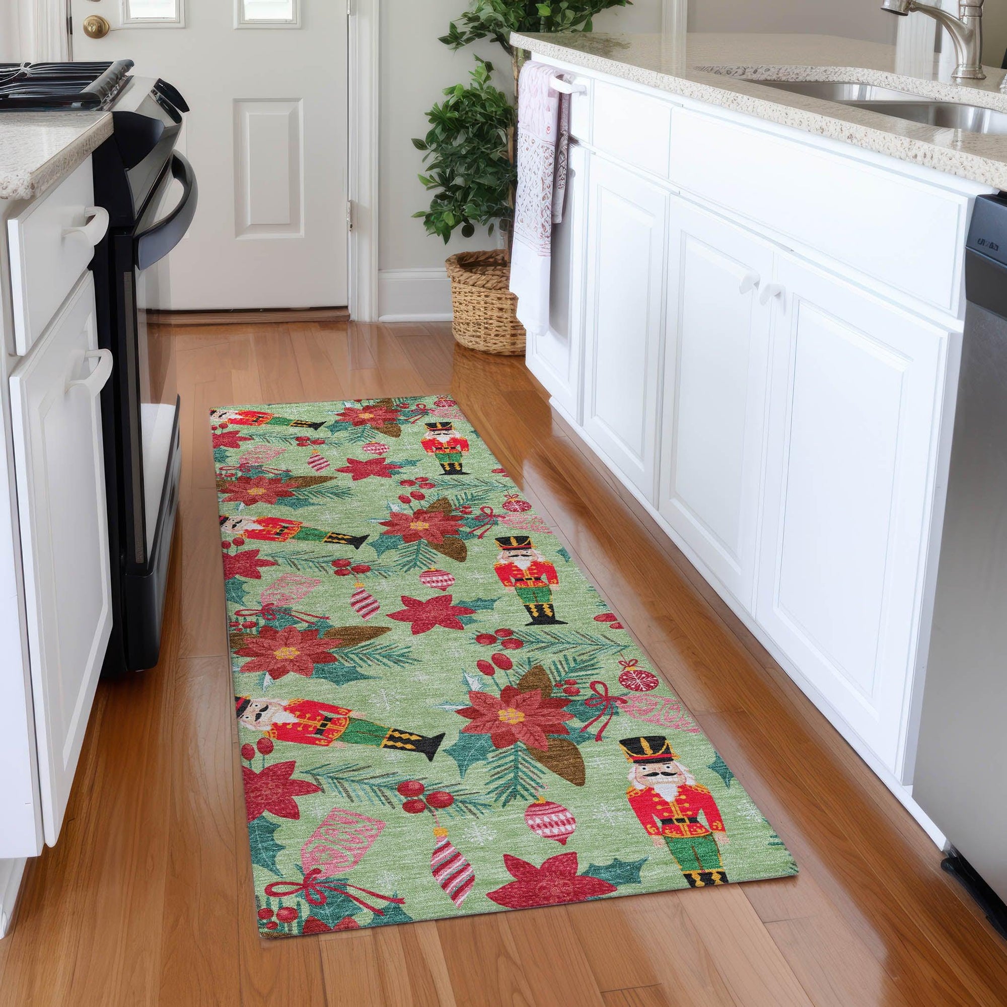 Addison Rugs Quaira Green Washable Indoor-Outdoor Rug