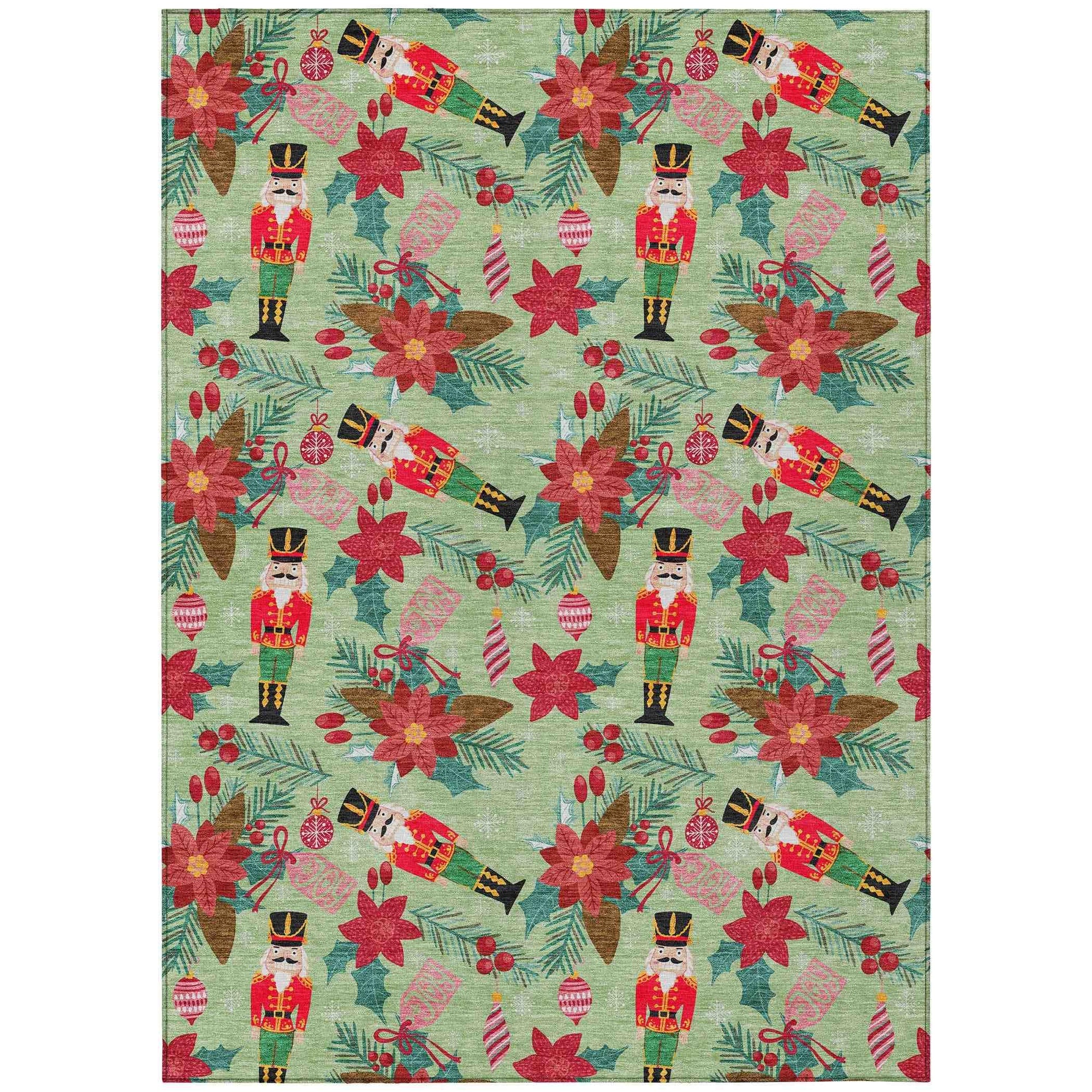 Addison Rugs Quaira Green Washable Indoor-Outdoor Rug