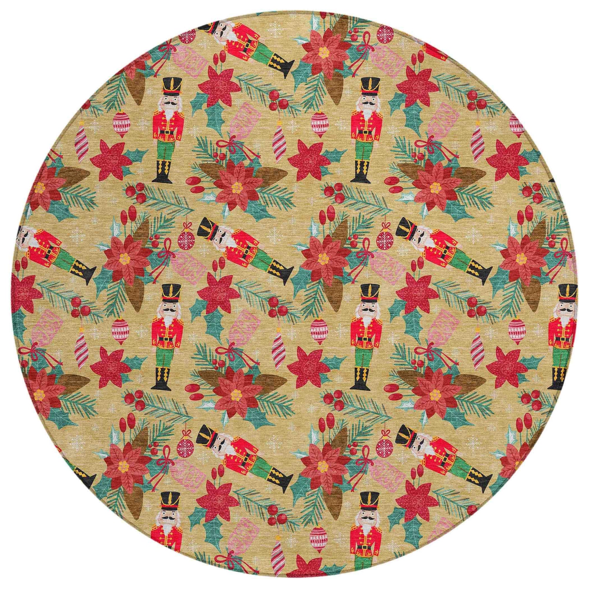 Addison Rugs Quaius Gold Washable Indoor-Outdoor Rug