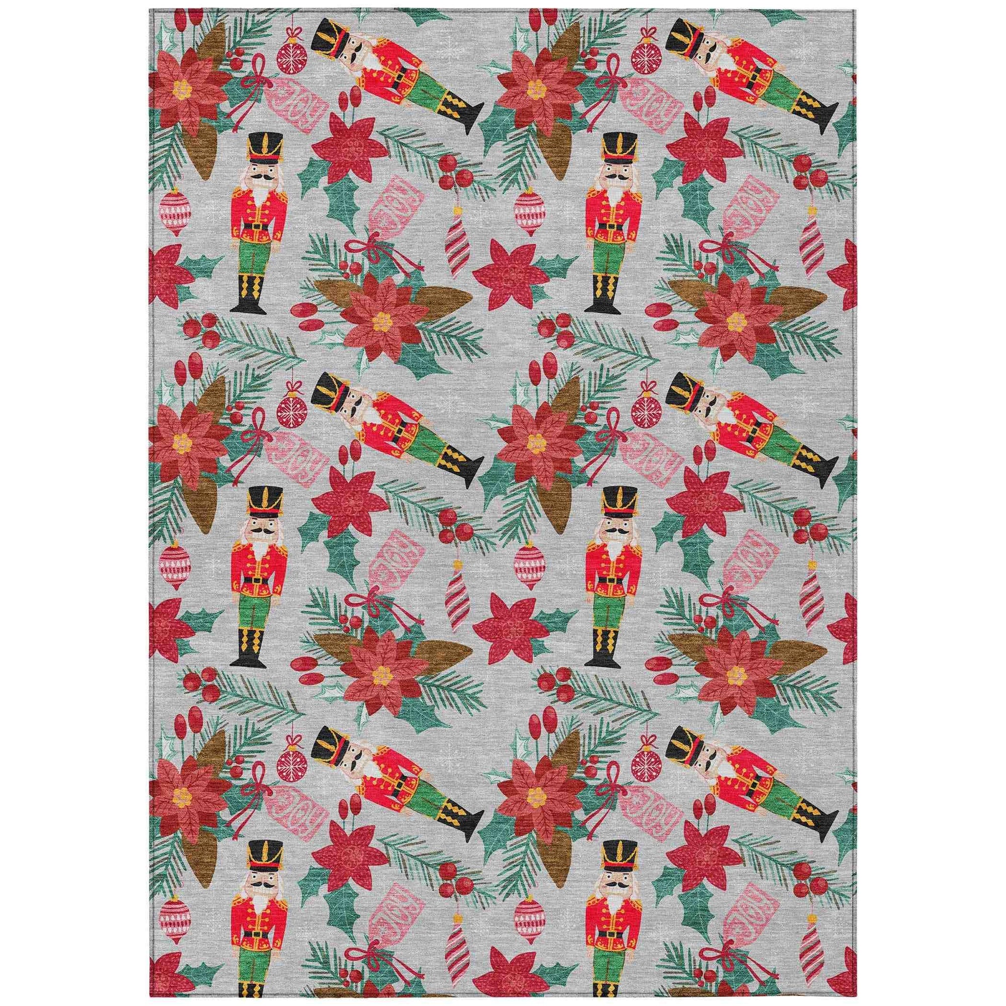 Addison Rugs Quaius Gray Washable Indoor-Outdoor Rug