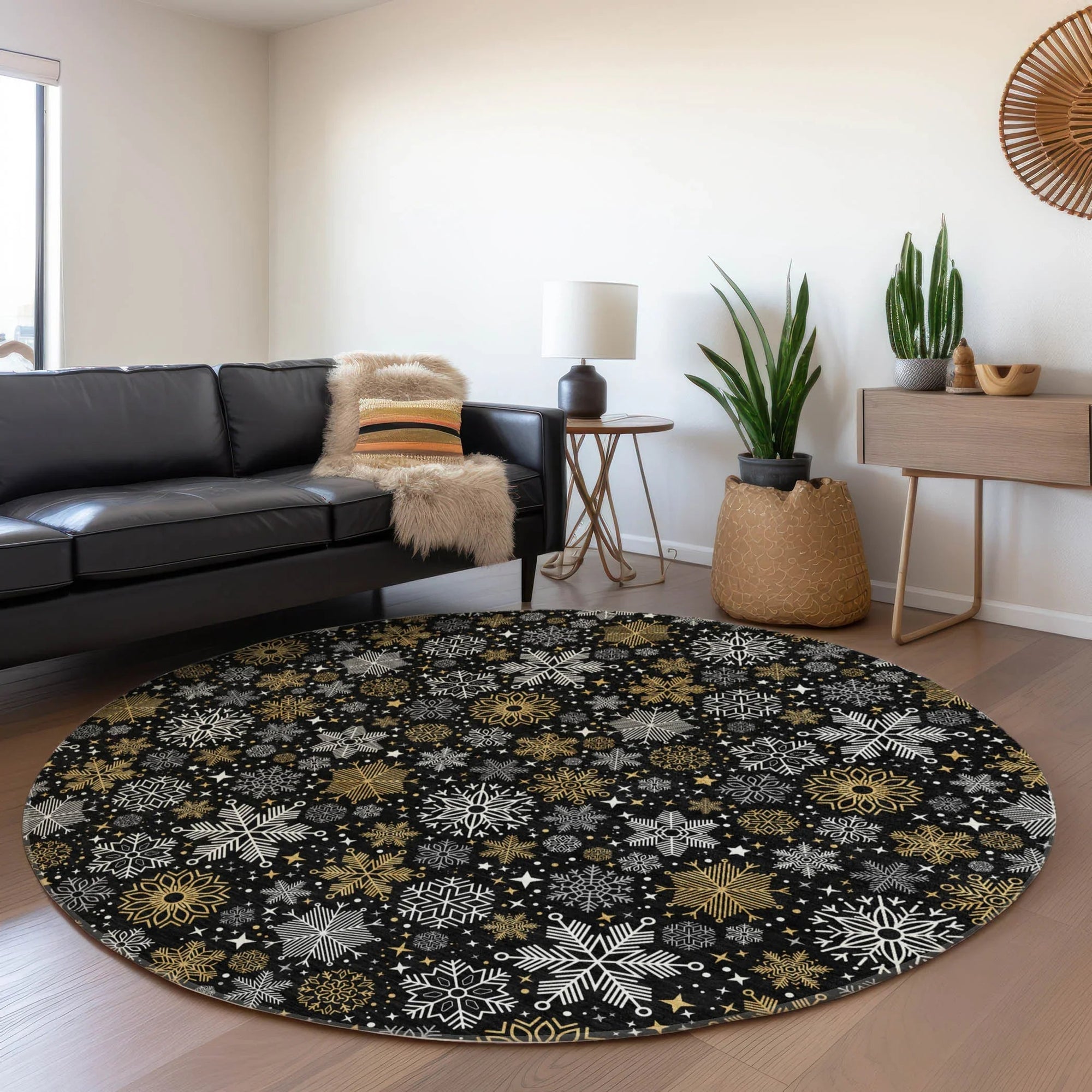 Addison Rugs Quaon Black Washable Indoor-Outdoor Rug