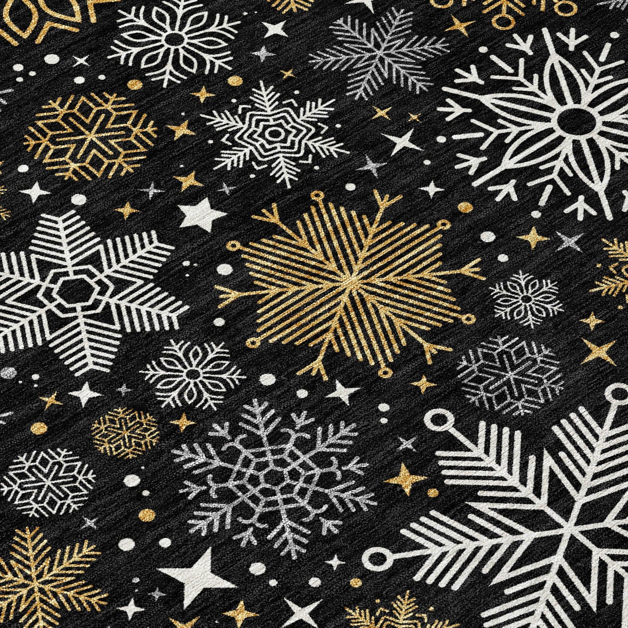 Addison Rugs Quaon Black Washable Indoor-Outdoor Rug