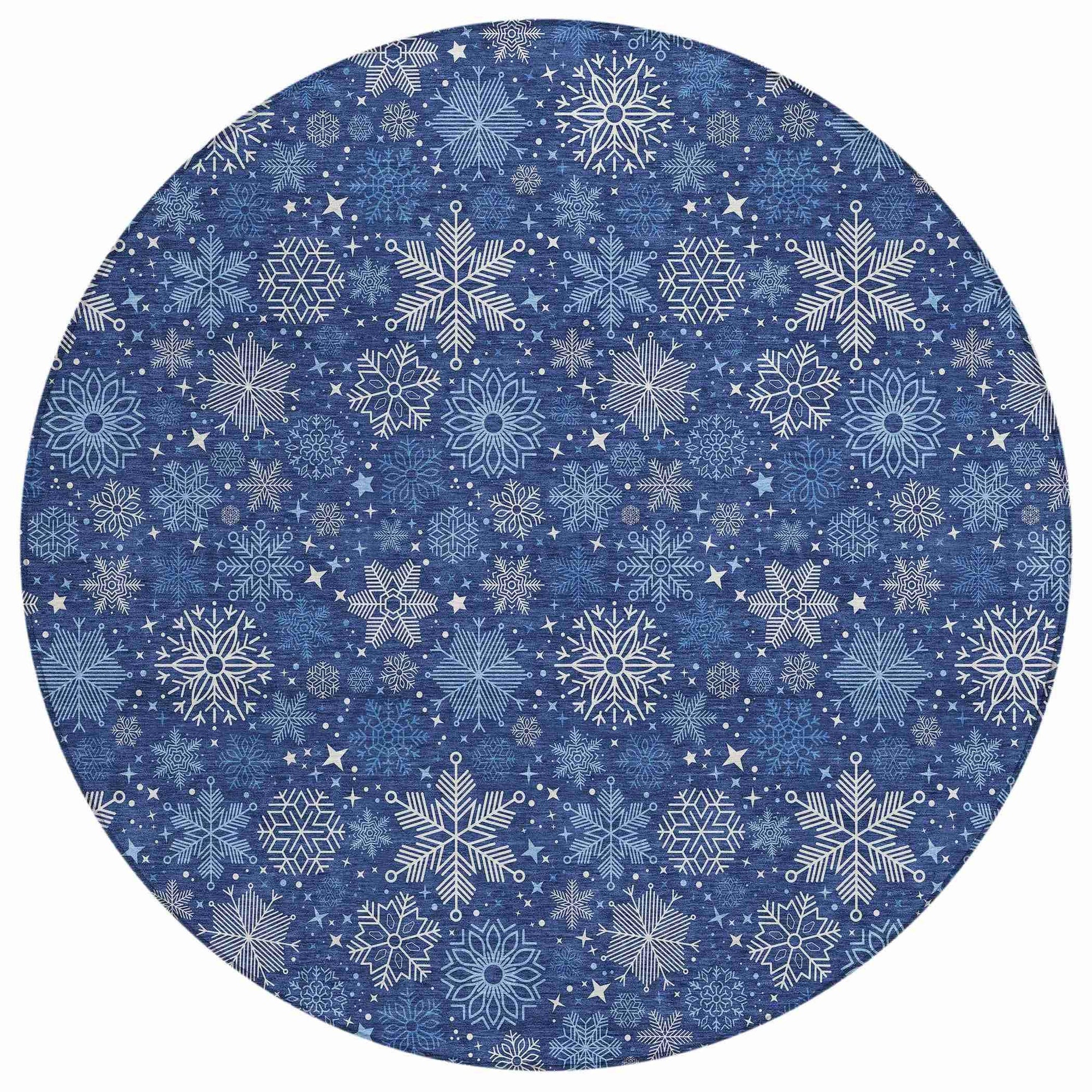 Addison Rugs Quaon Navy Washable Indoor-Outdoor Rug