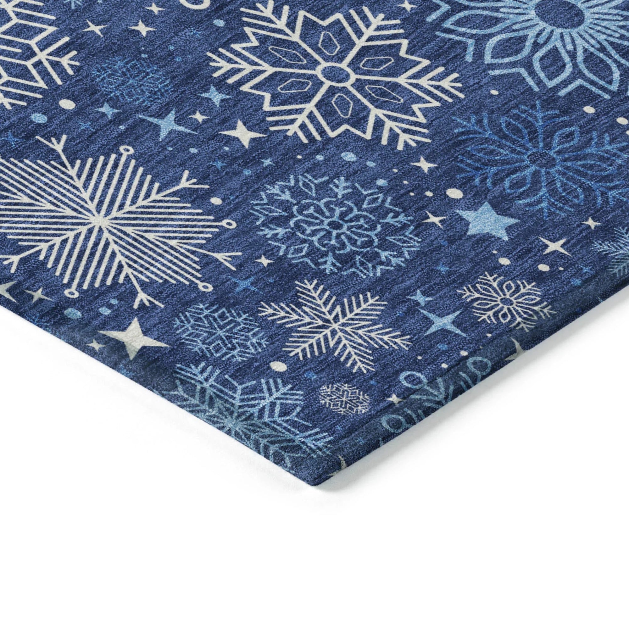 Addison Rugs Quaon Navy Washable Indoor-Outdoor Rug