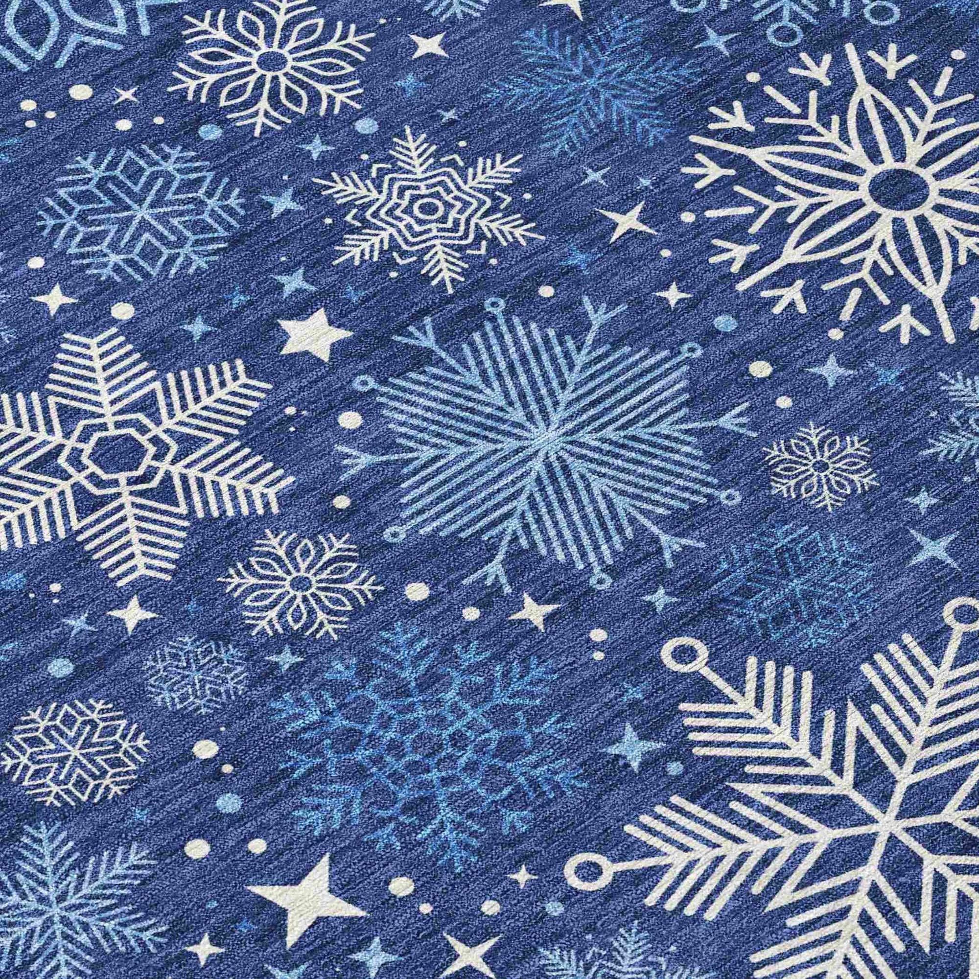 Addison Rugs Quaon Navy Washable Indoor-Outdoor Rug