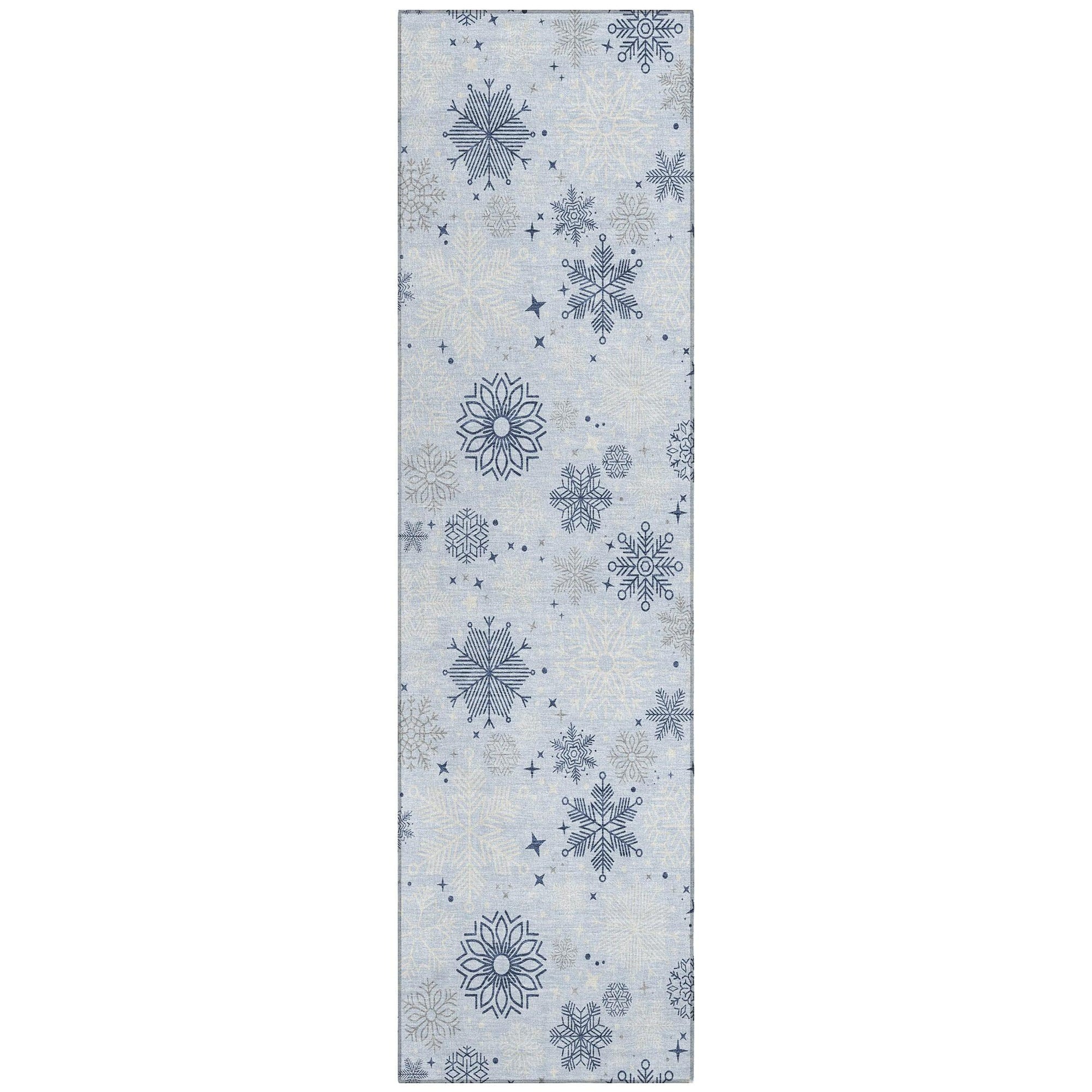 Addison Rugs Quaon Blue Washable Indoor-Outdoor Rug
