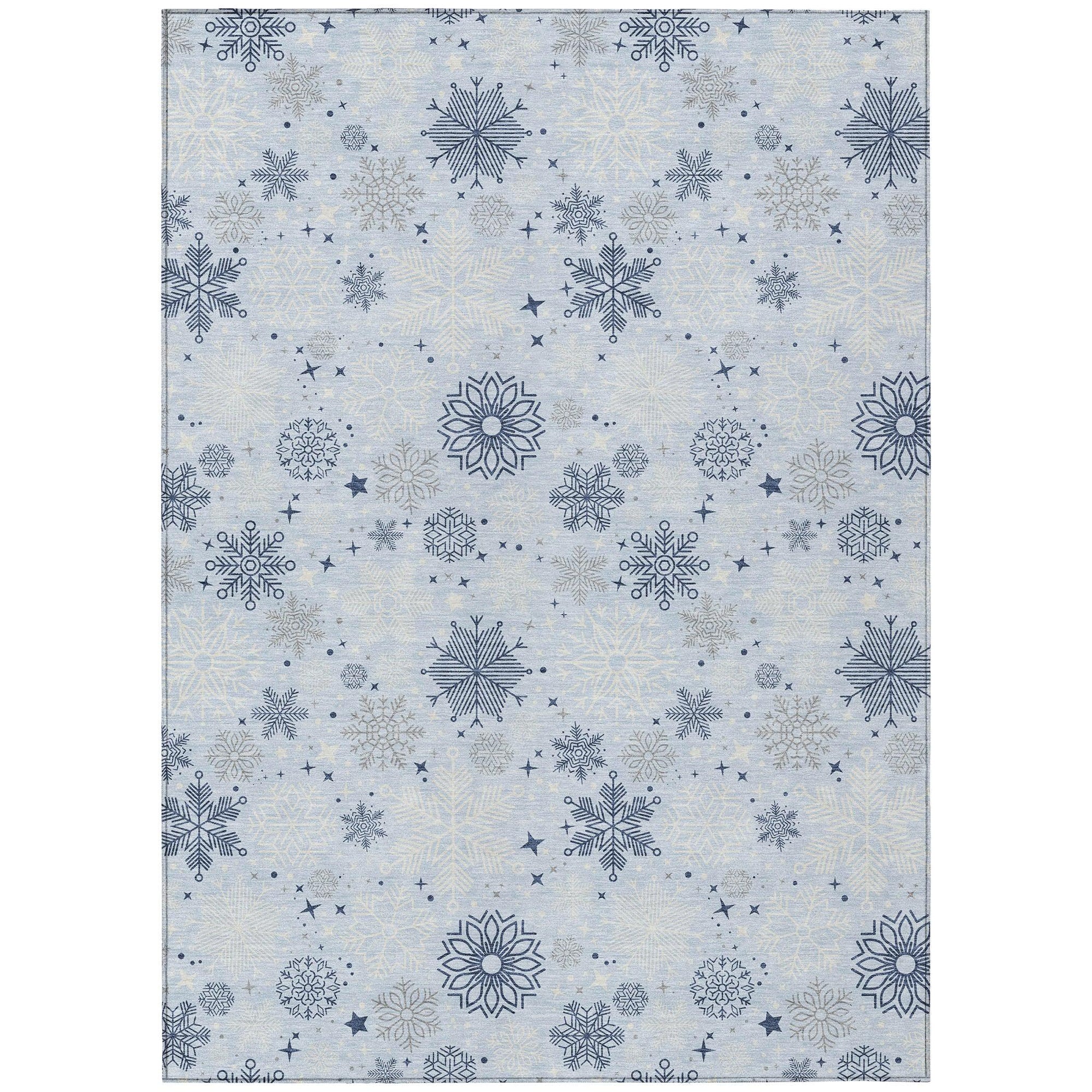 Addison Rugs Quaon Blue Washable Indoor-Outdoor Rug