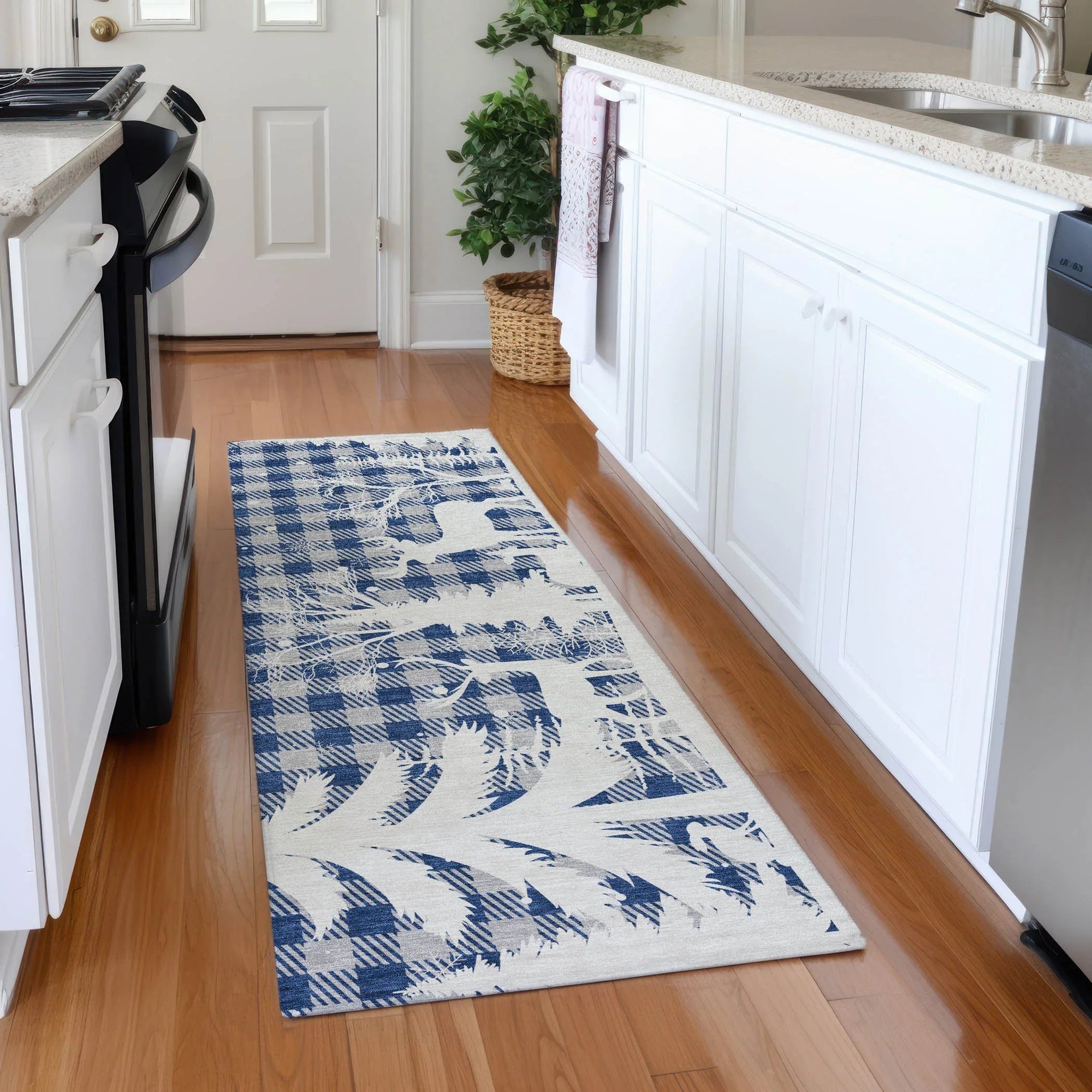 Addison Rugs Quaora Blue Washable Indoor-Outdoor Rug