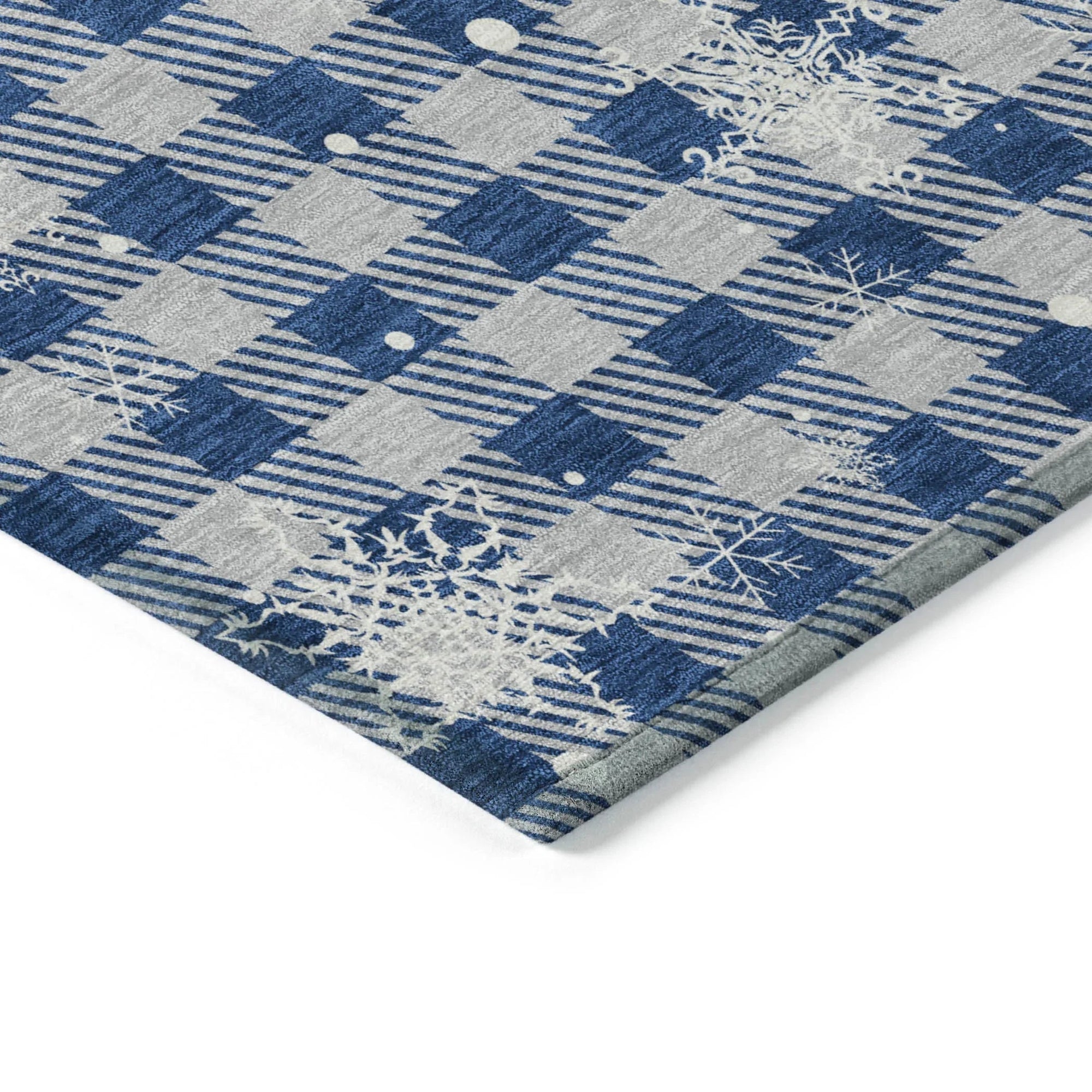 Addison Rugs Quaora Blue Washable Indoor-Outdoor Rug
