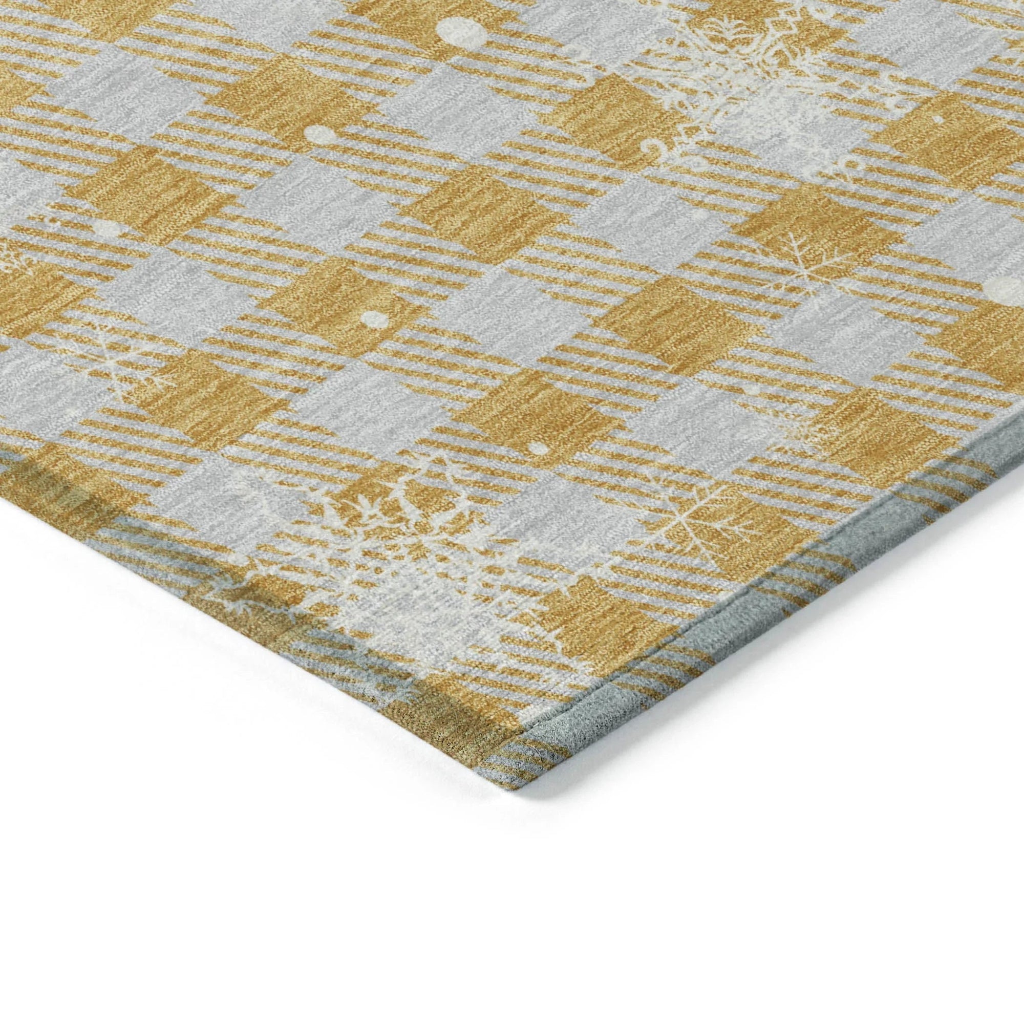 Addison Rugs Quaora Gold Washable Indoor-Outdoor Rug