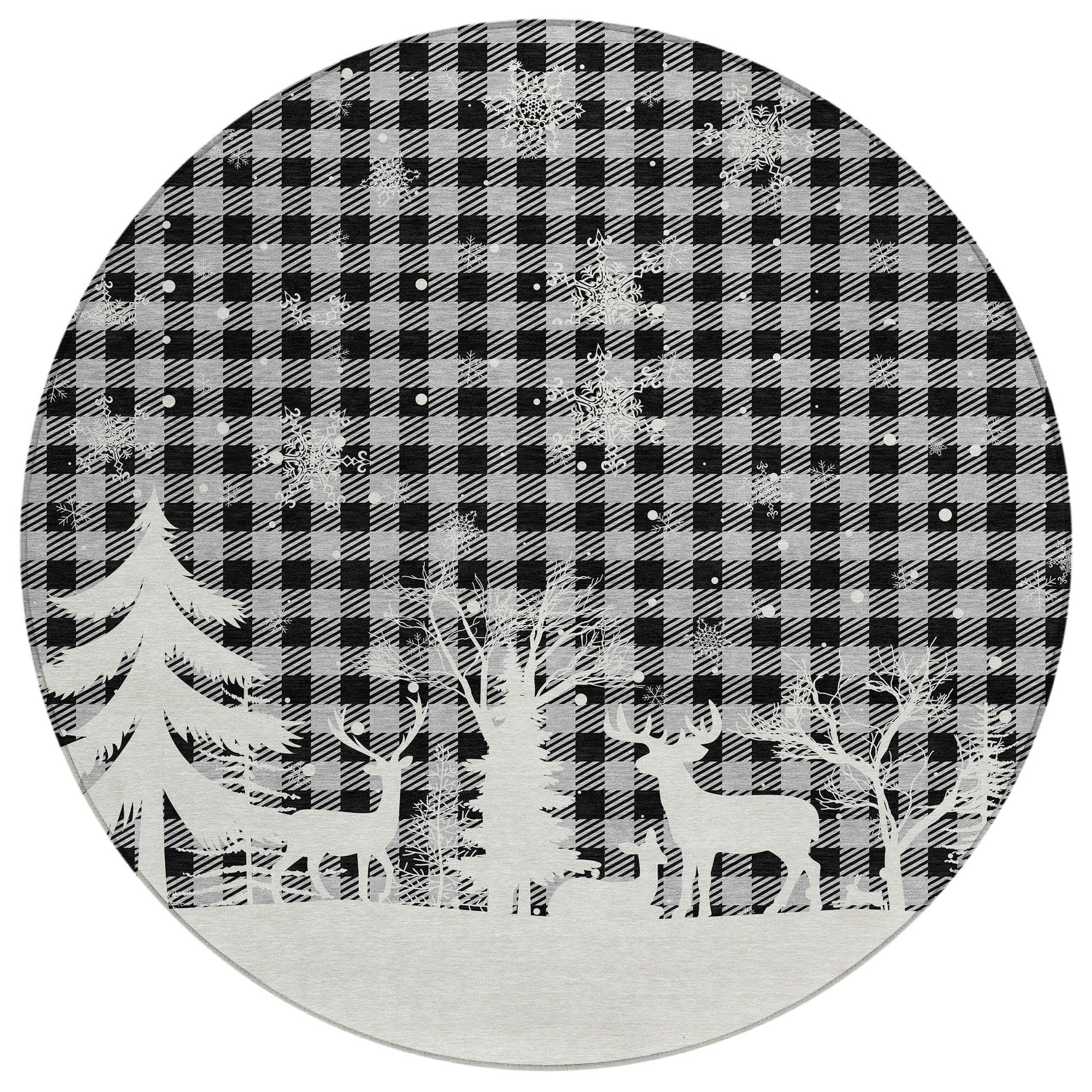 Addison Rugs Quaora Gray Washable Indoor-Outdoor Rug