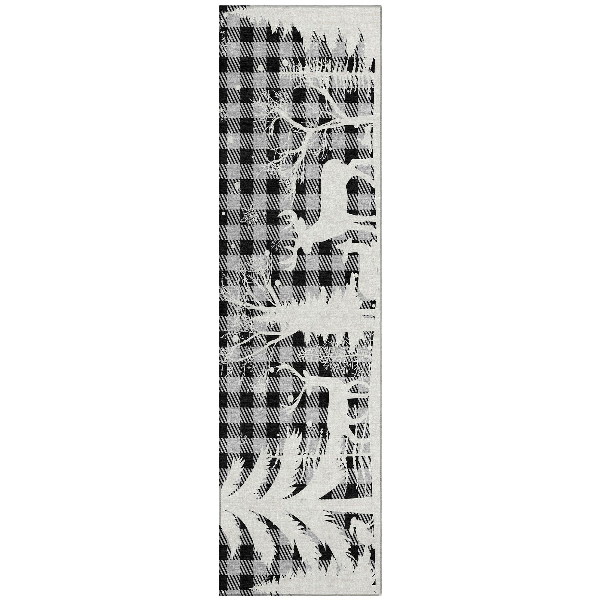 Addison Rugs Quaora Gray Washable Indoor-Outdoor Rug