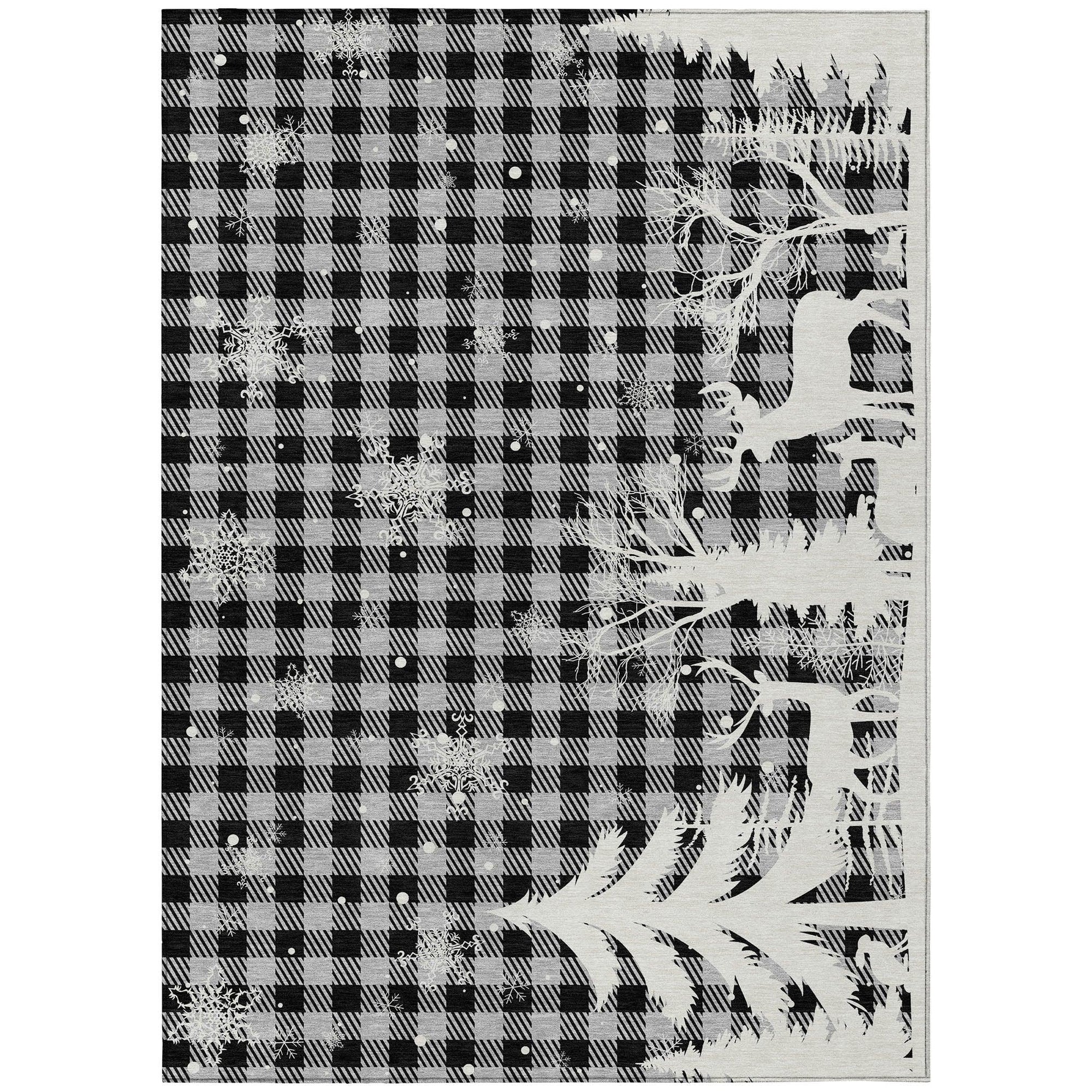 Addison Rugs Quaora Gray Washable Indoor-Outdoor Rug
