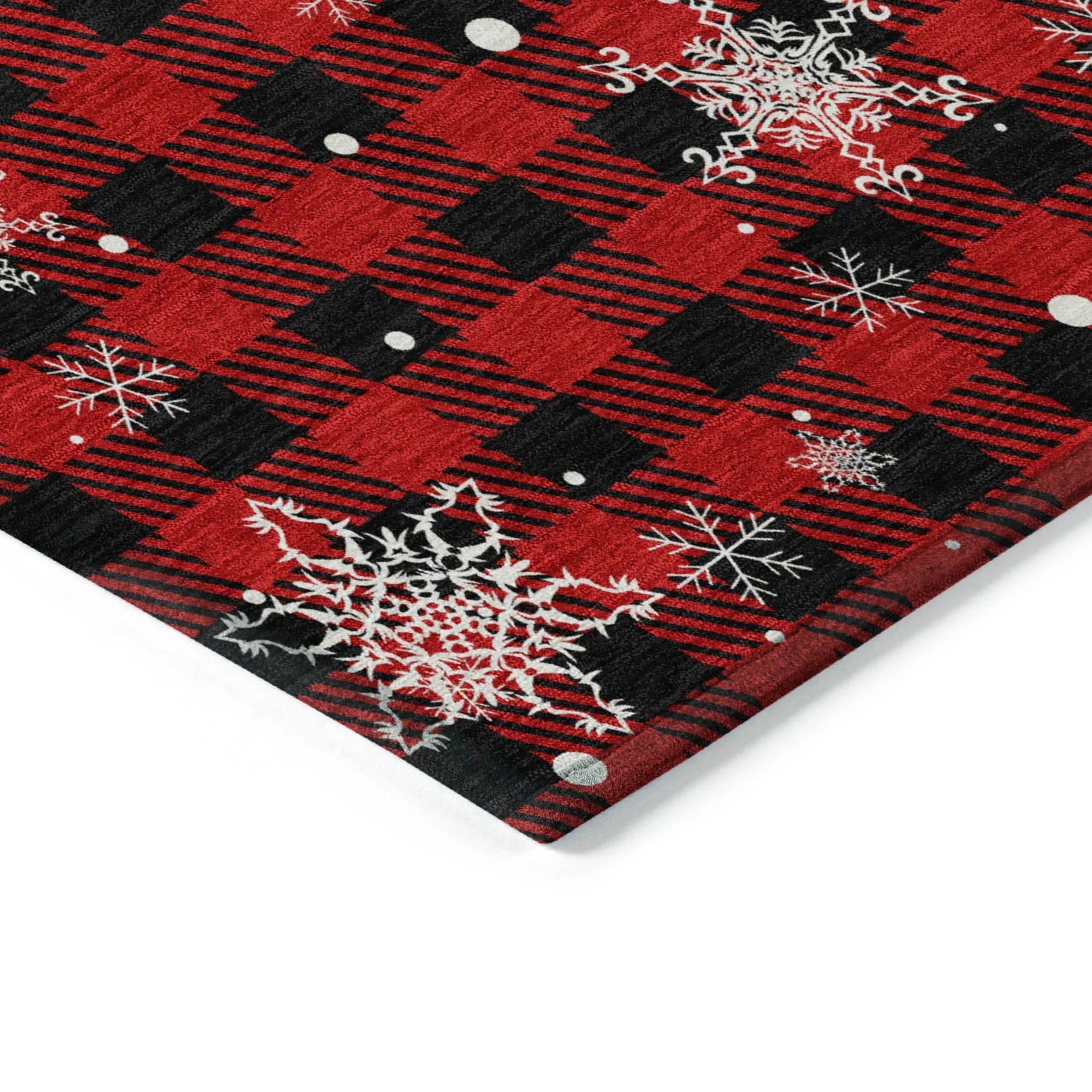 Addison Rugs Quaora Red Washable Indoor-Outdoor Rug