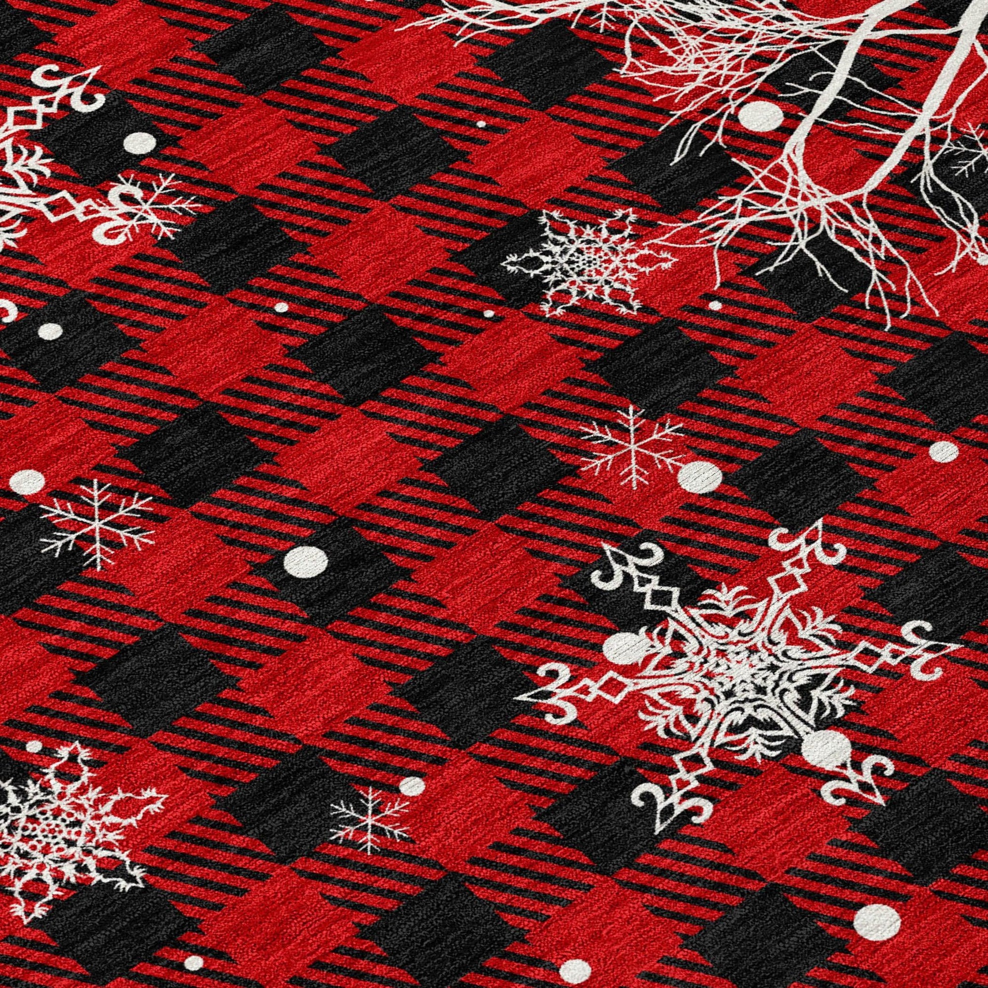 Addison Rugs Quaora Red Washable Indoor-Outdoor Rug