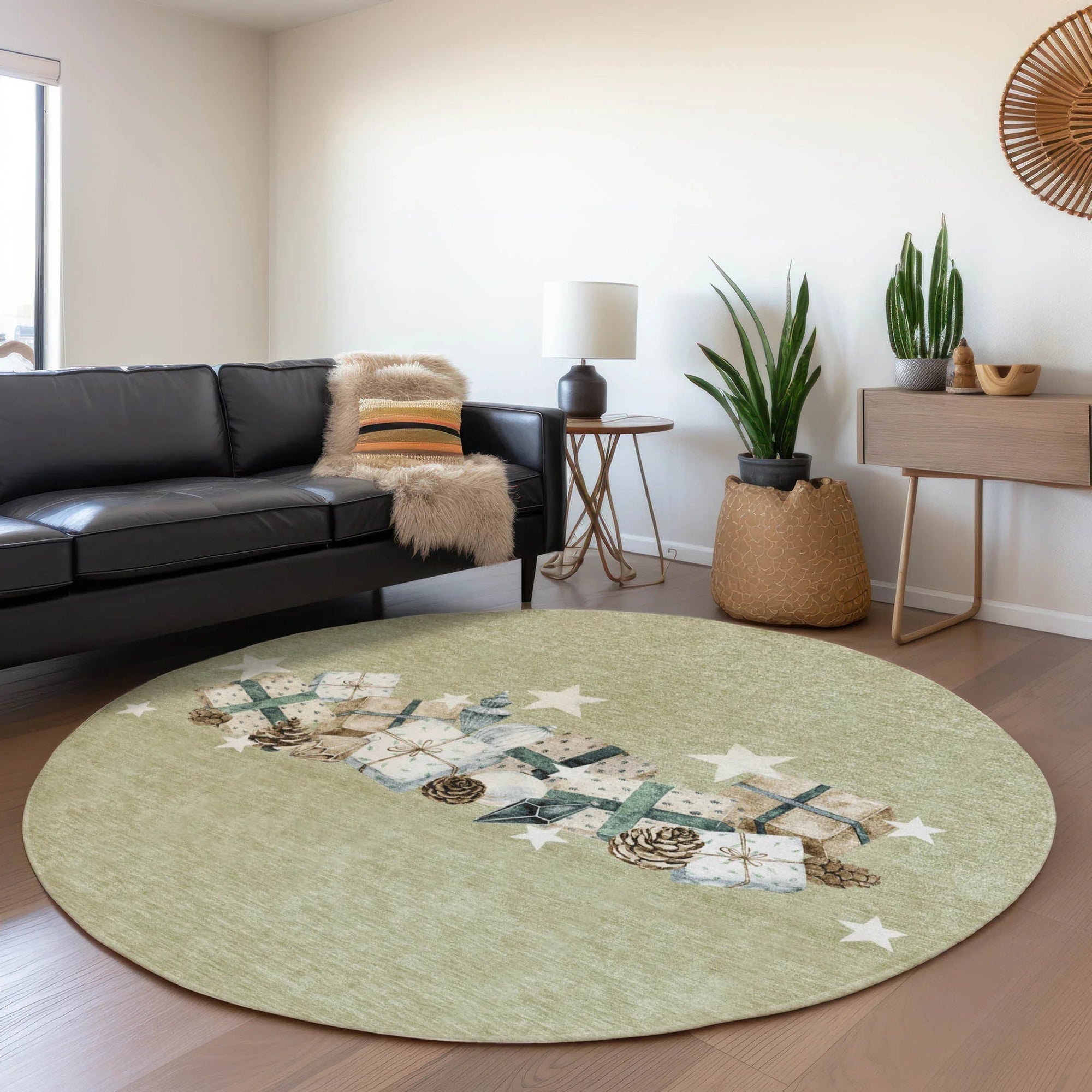 Addison Rugs Raeain Green Washable Indoor-Outdoor Rug
